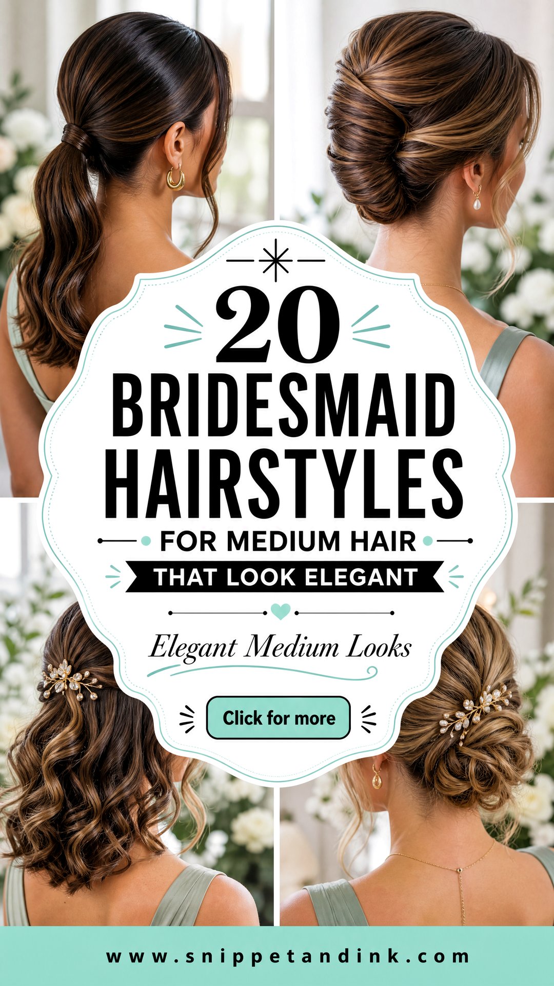 20 Bridesmaid Hairstyles for Medium Hair That Look Elegant - 20 Bridesmaid Hairstyles for Medium Hair That Look Elegant