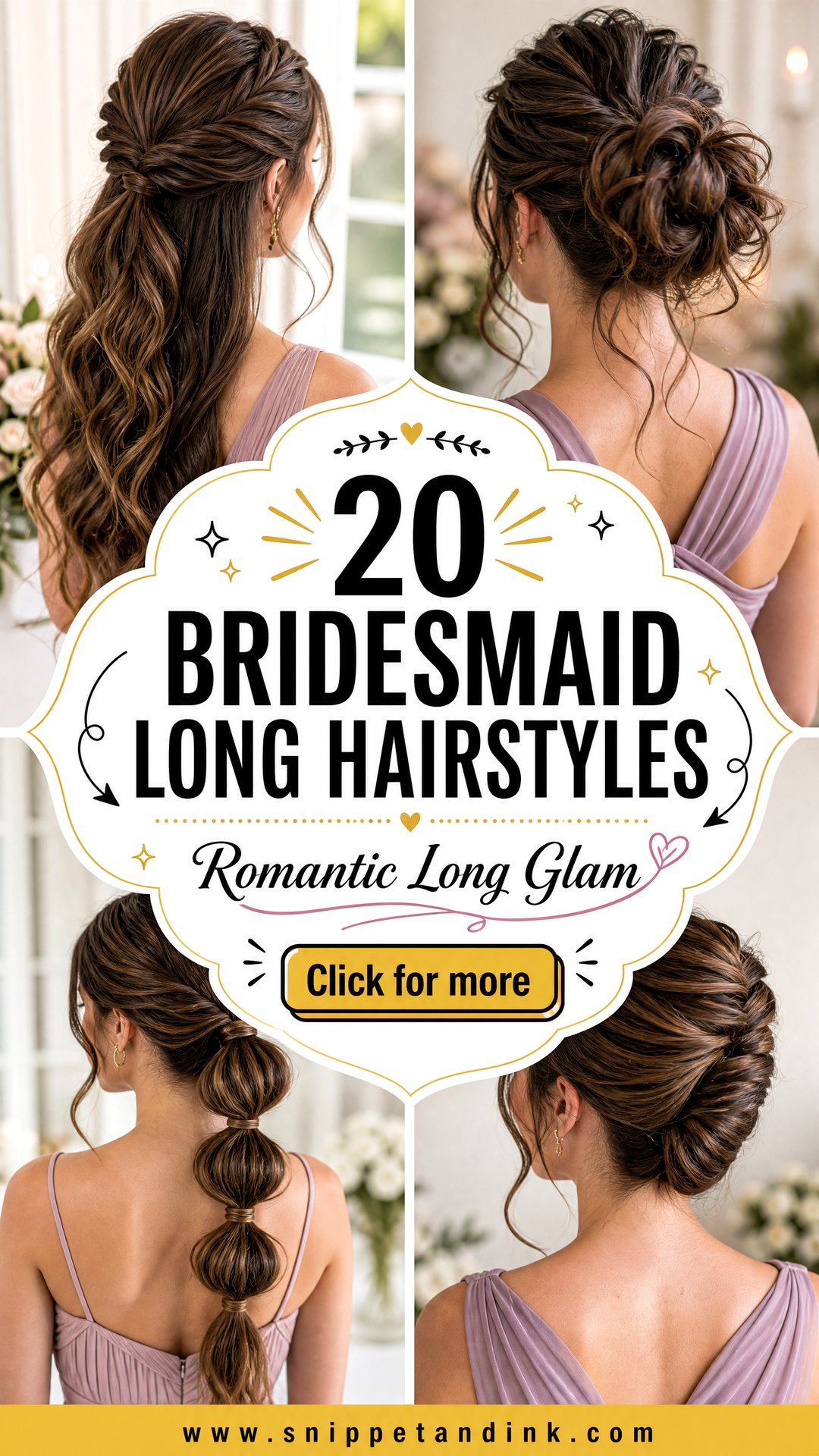 20 Bridesmaid Long Hairstyles for Romantic Wedding Glam - 20 Bridesmaid Long Hairstyles for Romantic Wedding Glam