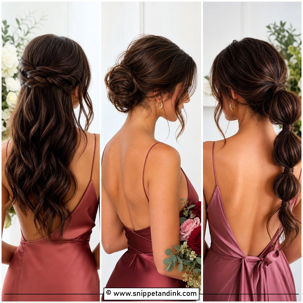20 Bridesmaid Long Hairstyles for Romantic Wedding Glam