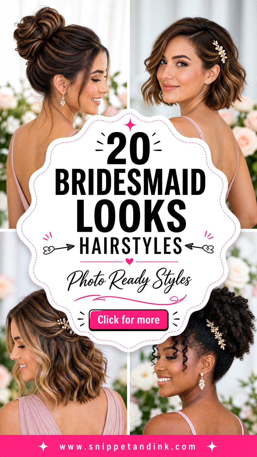20 Bridesmaid Looks Hairstyles for Stunning Wedding Photos - 20 Bridesmaid Looks Hairstyles for Stunning Wedding Photos