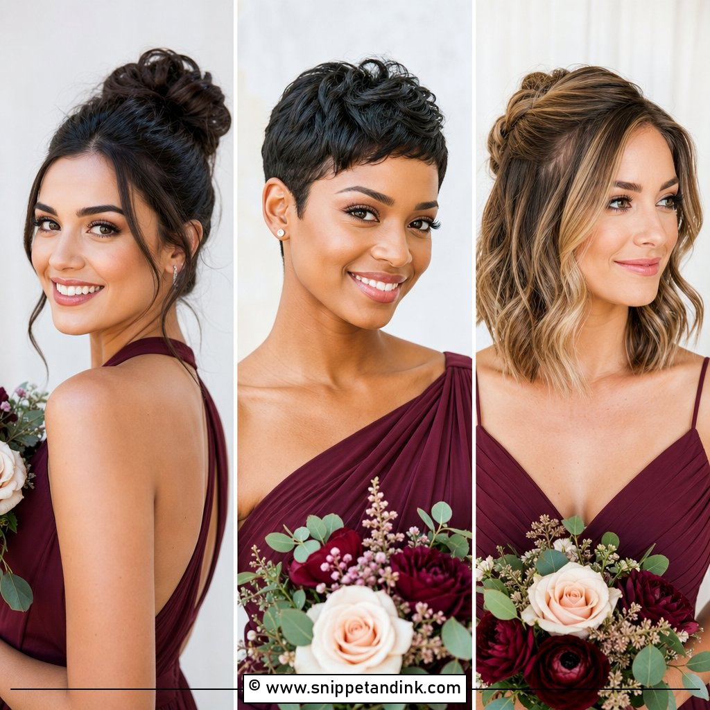 20 Bridesmaid Looks Hairstyles for Stunning Wedding Photos
