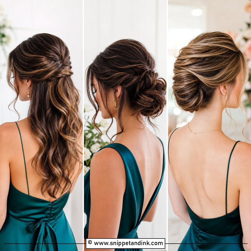 20 Bridesmaid Medium Hairstyles for Soft Wedding Glam