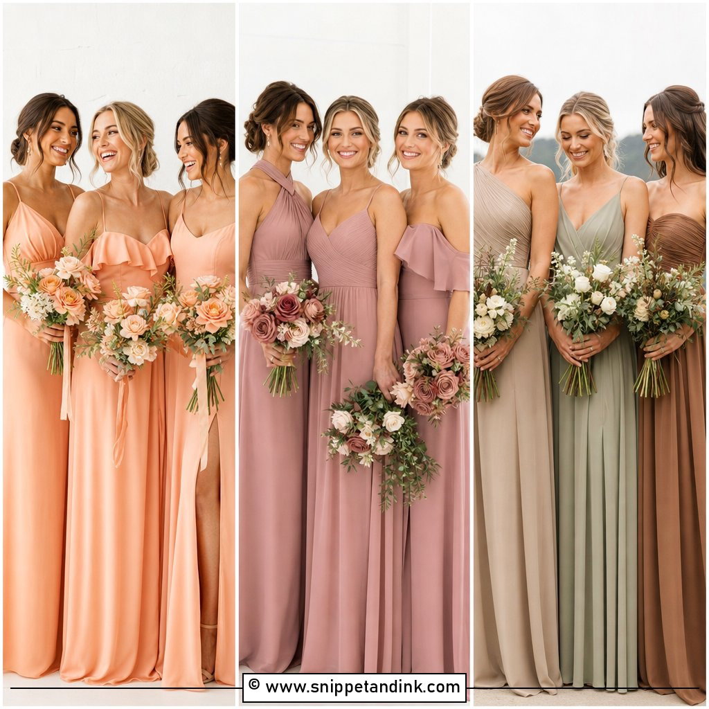 20 Bridesmaid Palette Ideas for Stylish Wedding Parties