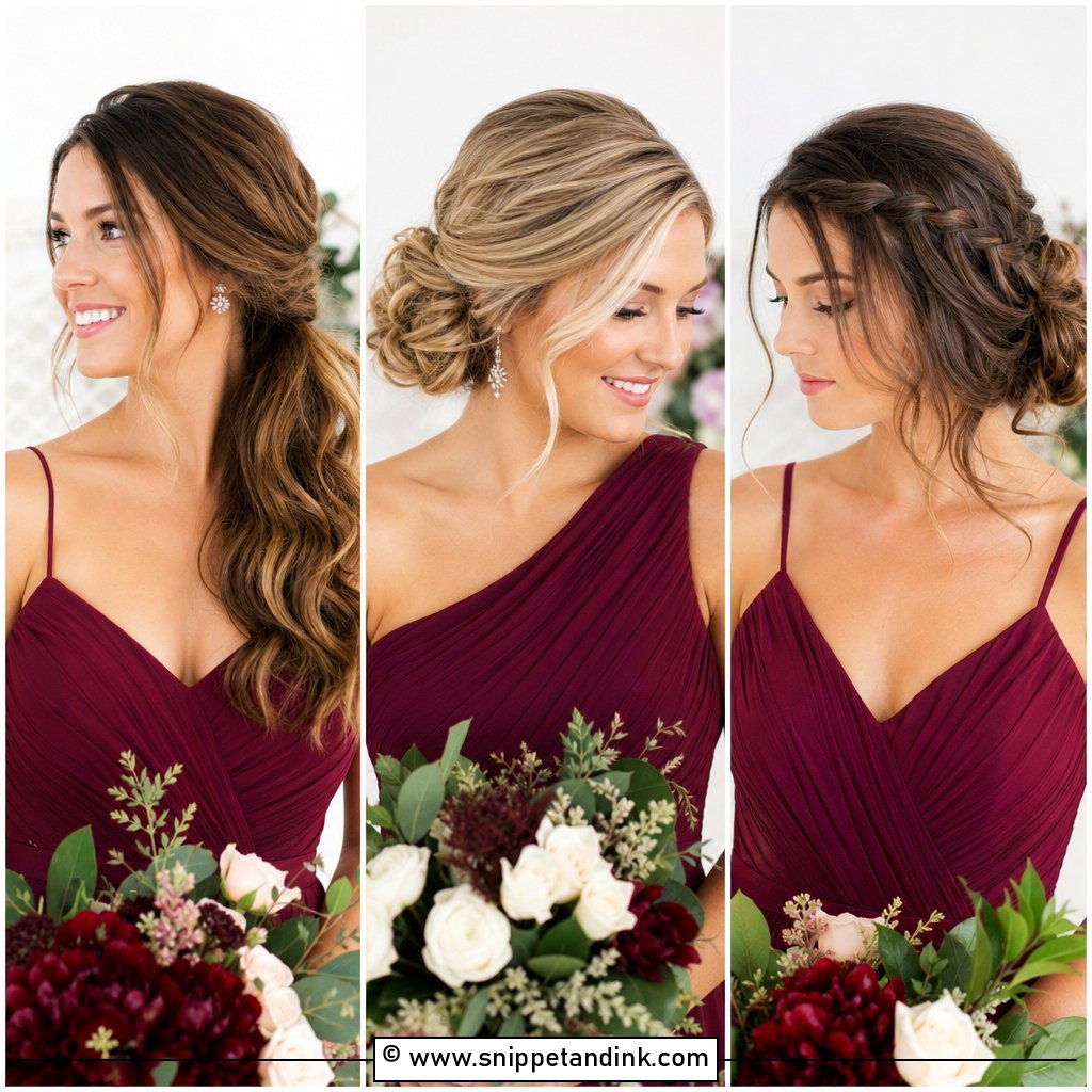 20 Bridesmaid Side Hairstyles for Romantic Wedding Looks