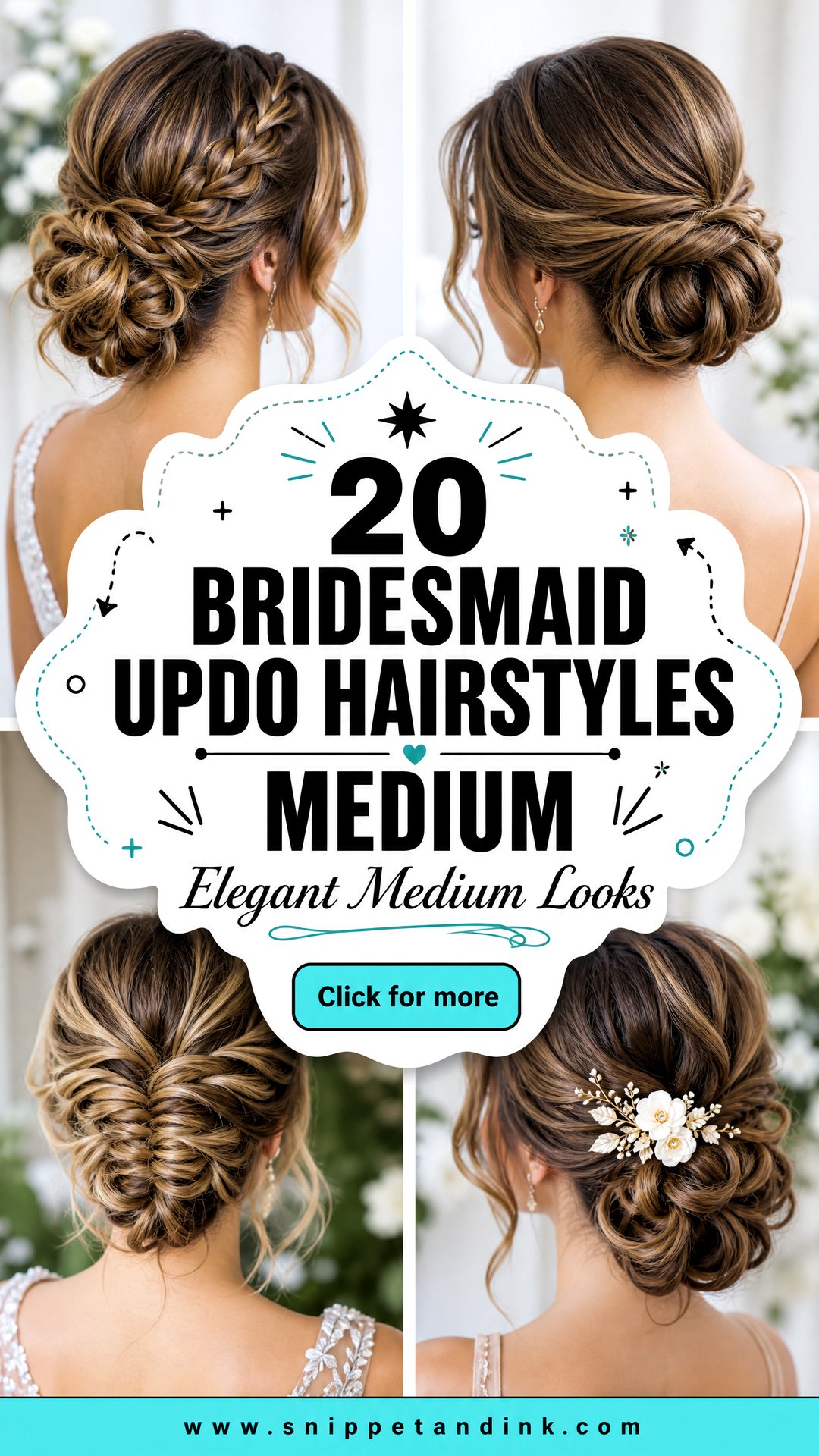 20 Bridesmaid Updo Hairstyles Medium for Elegant Looks - 20 Bridesmaid Updo Hairstyles Medium for Elegant Looks