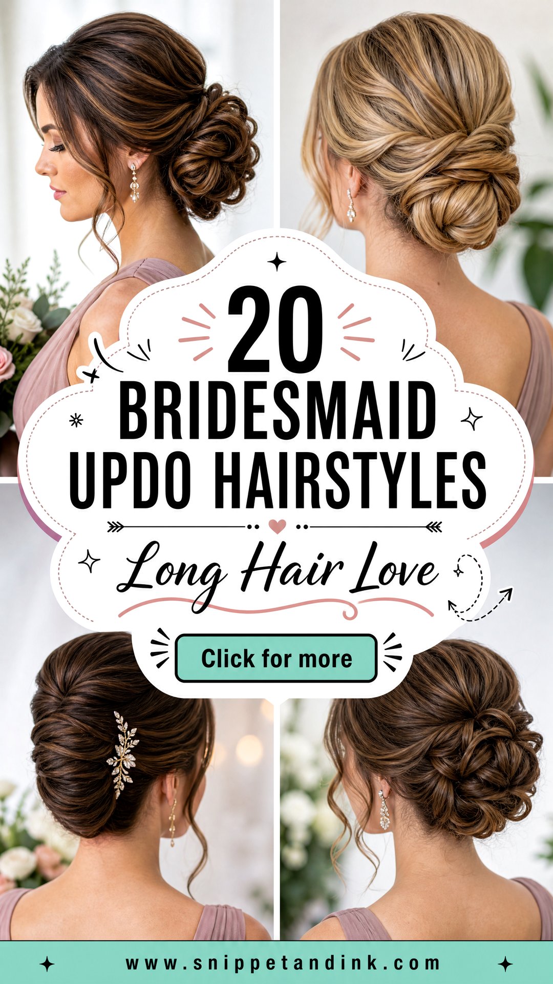 20 Bridesmaid Updo Hairstyles for Long Hair to Love - 20 Bridesmaid Updo Hairstyles for Long Hair to Love