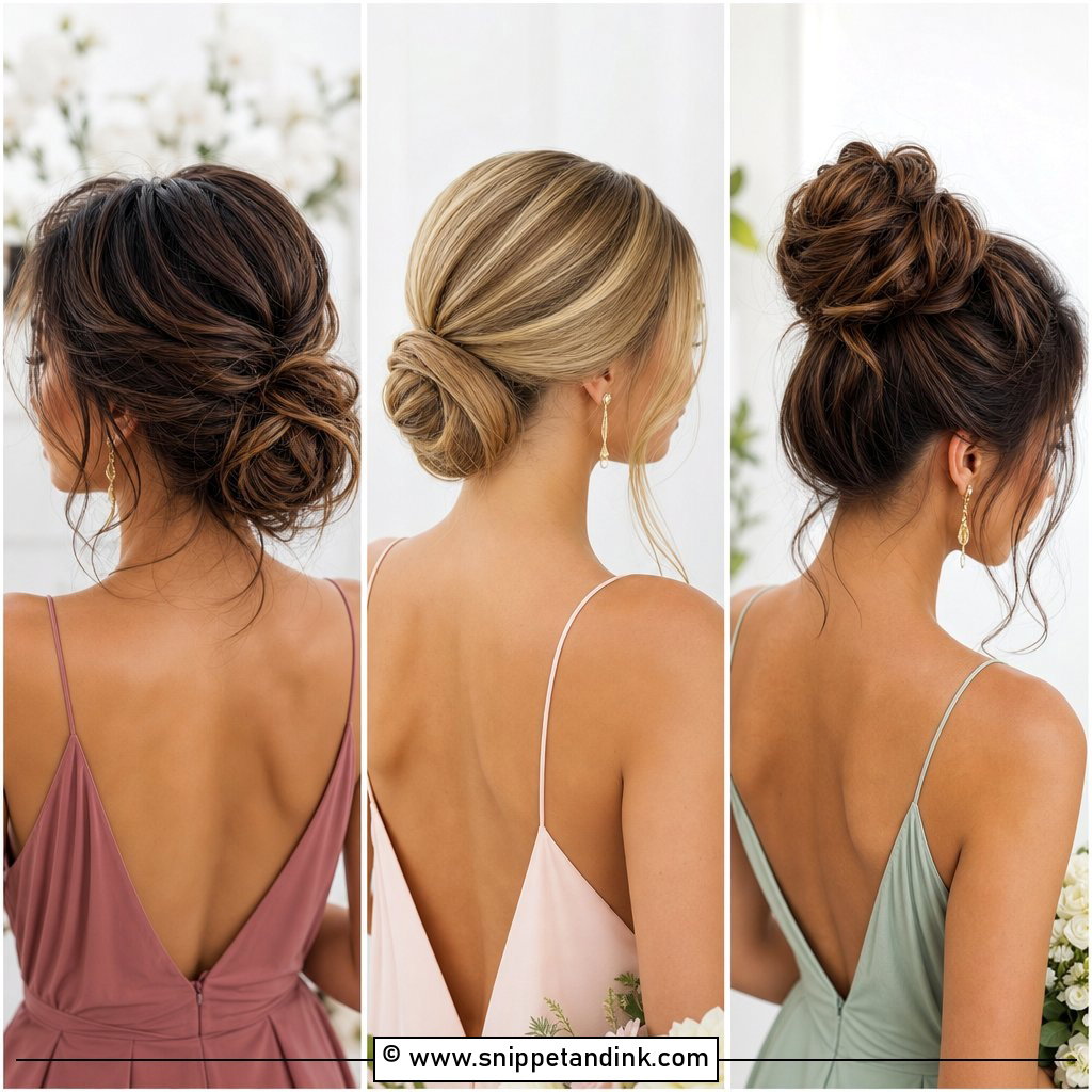 20 Bridesmaid Updo Ideas for Elegant Wedding Party Hair