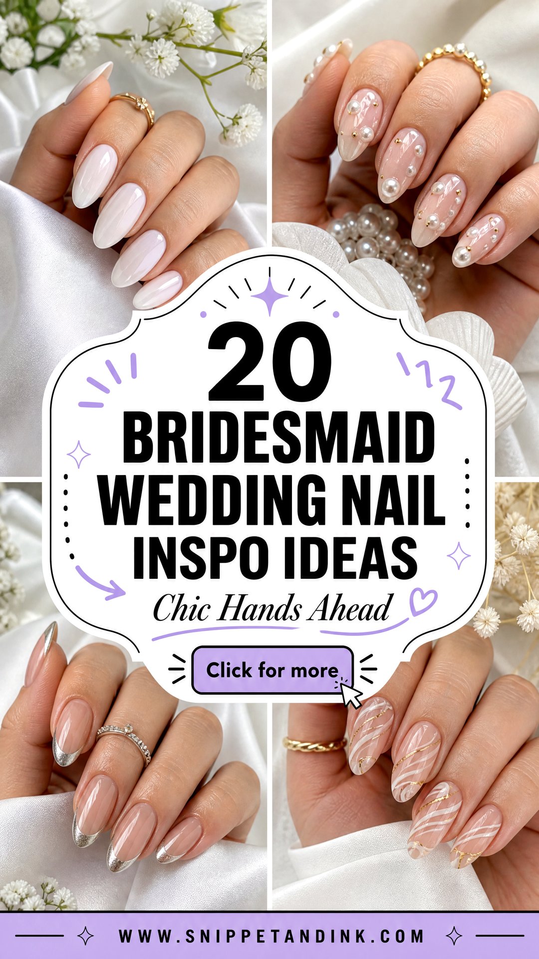 20 Bridesmaid Wedding Nail Inspo Ideas for Chic Hands - 20 Bridesmaid Wedding Nail Inspo Ideas for Chic Hands