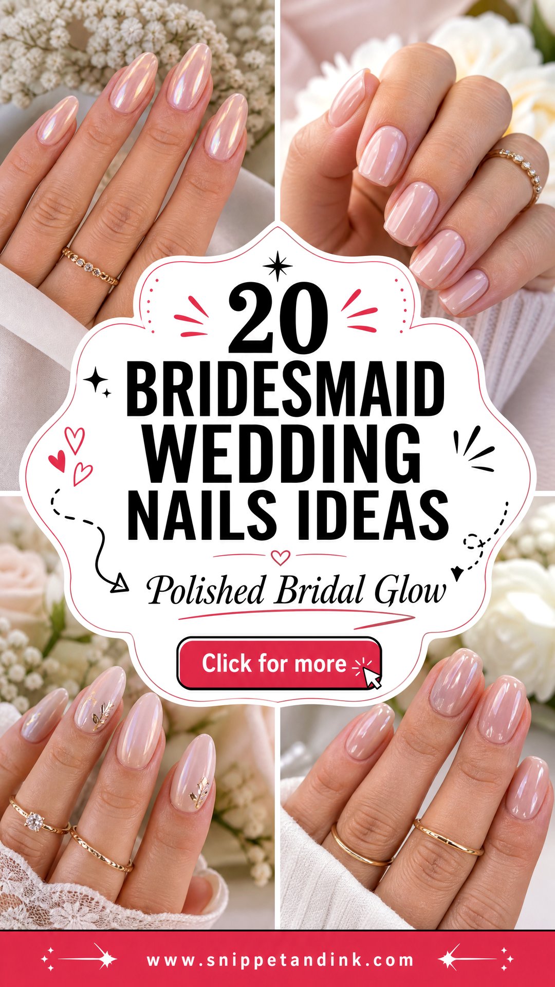 20 Bridesmaid Wedding Nails Ideas for a Polished Look - 20 Bridesmaid Wedding Nails Ideas for a Polished Look