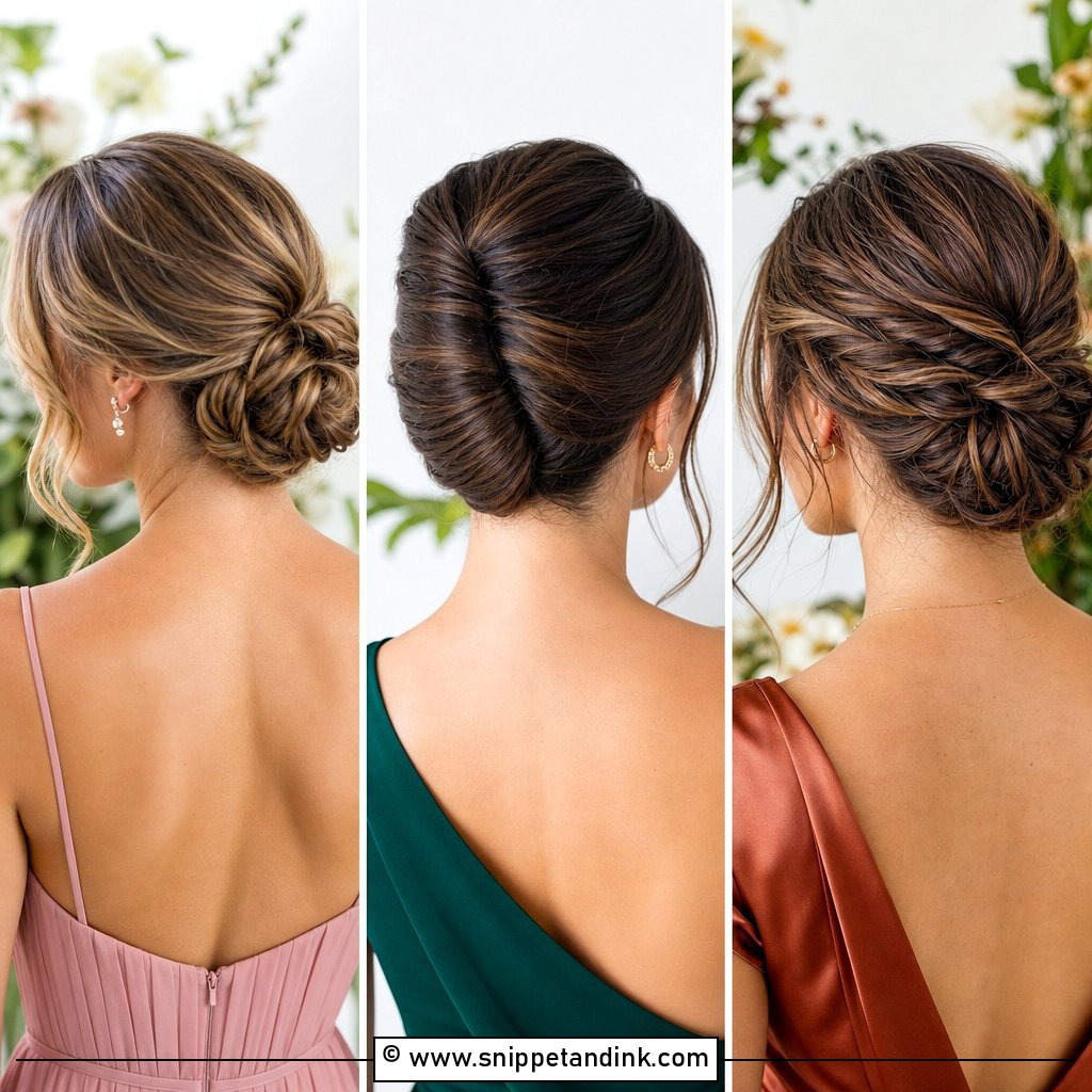 20 Bridesmaids Hair Updo Ideas for Elegant Wedding Days