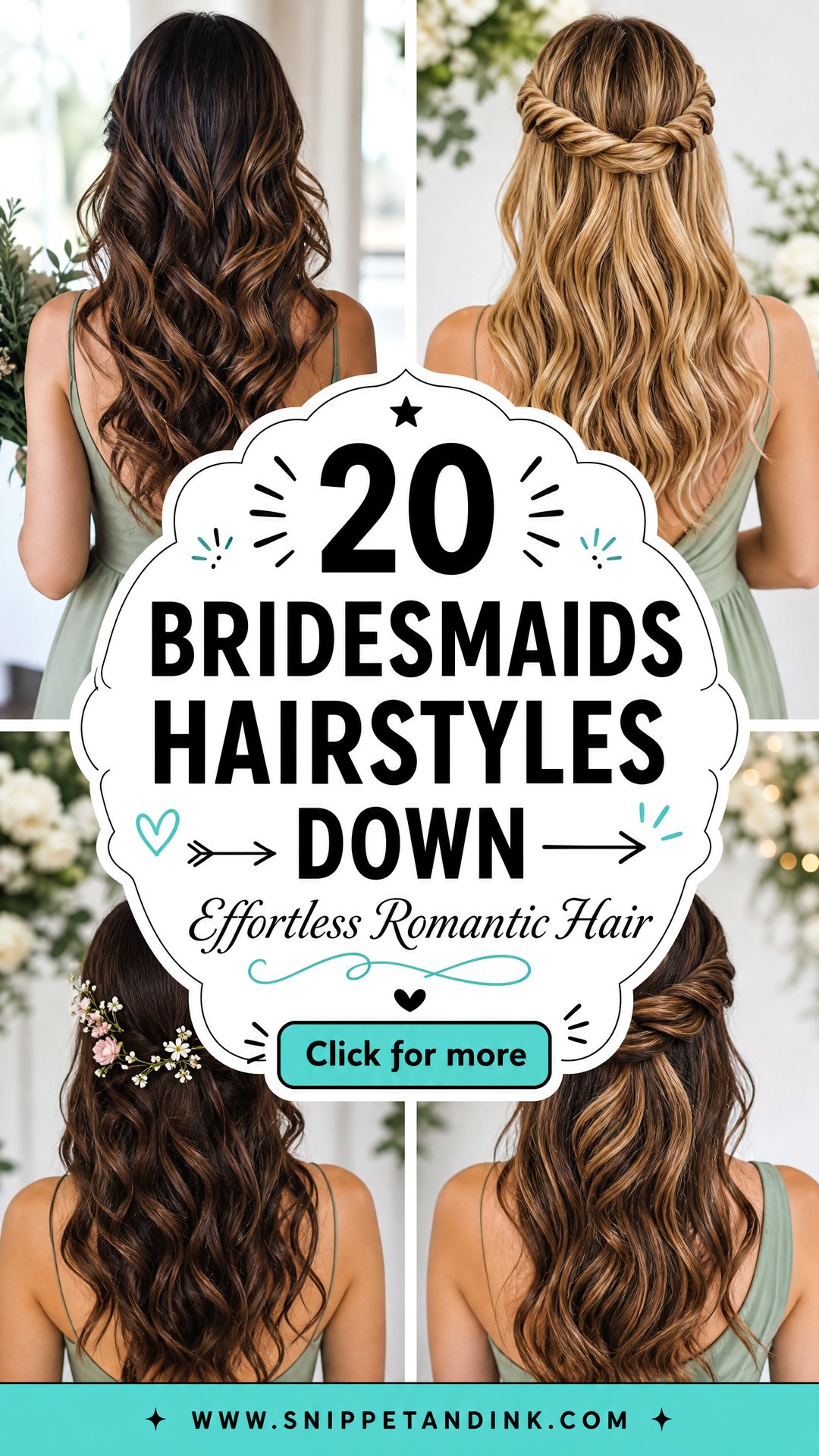 20 Bridesmaids Hairstyles Down for Effortless Romance - 20 Bridesmaids Hairstyles Down for Effortless Romance