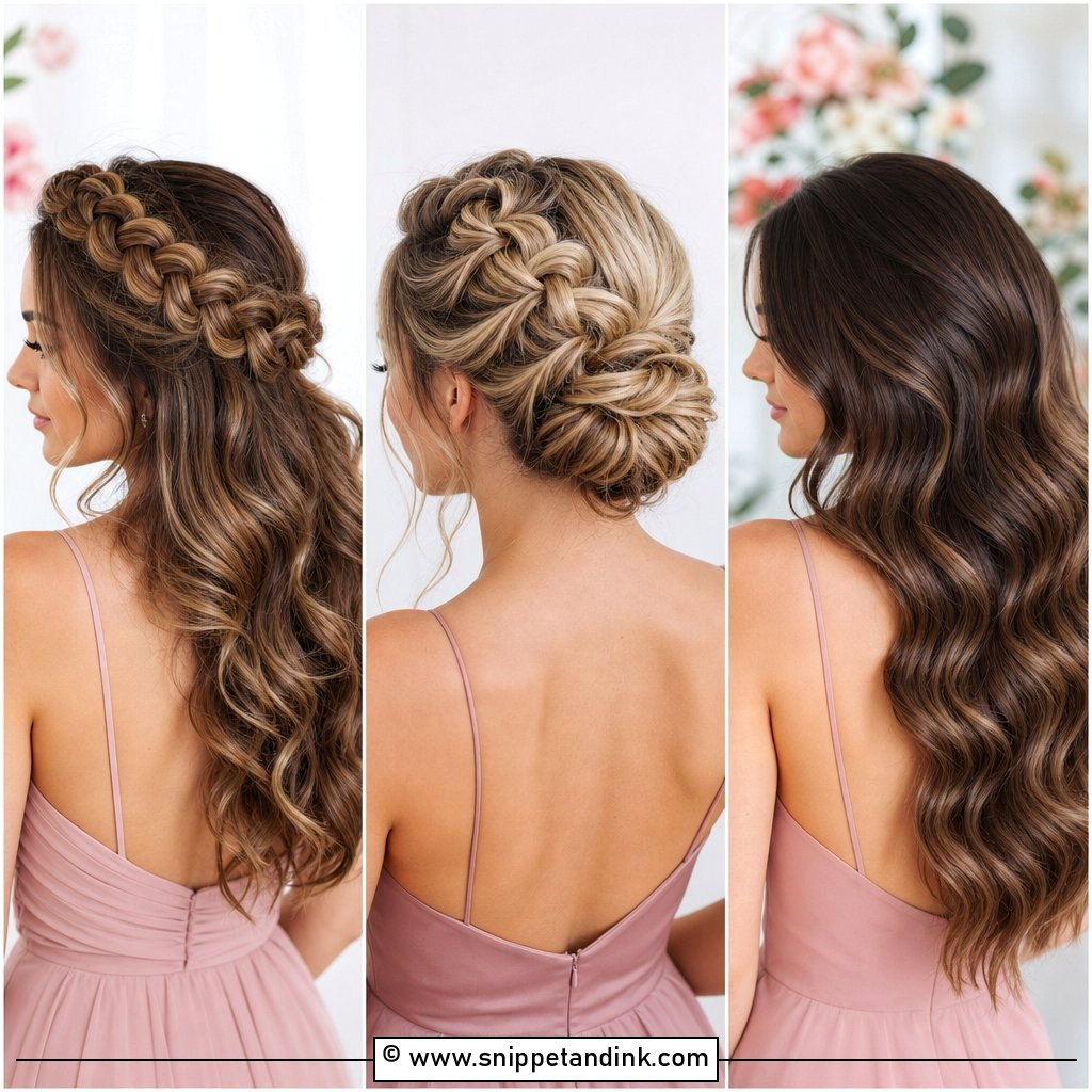 20 Bridesmaids Hairstyles for Long Hair Brides Will Love