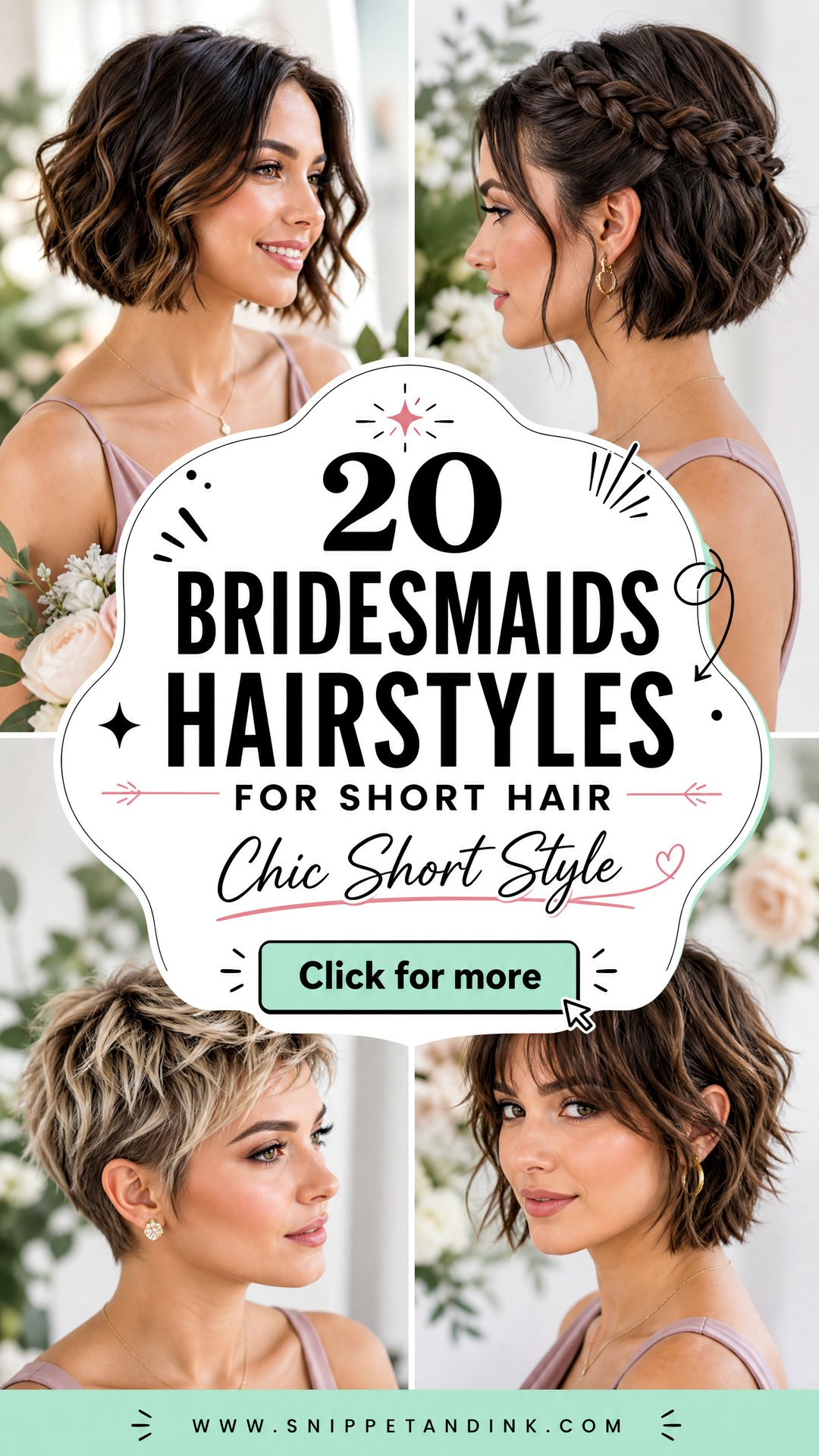 20 Bridesmaids Hairstyles for Short Hair With Chic Style - 20 Bridesmaids Hairstyles for Short Hair With Chic Style