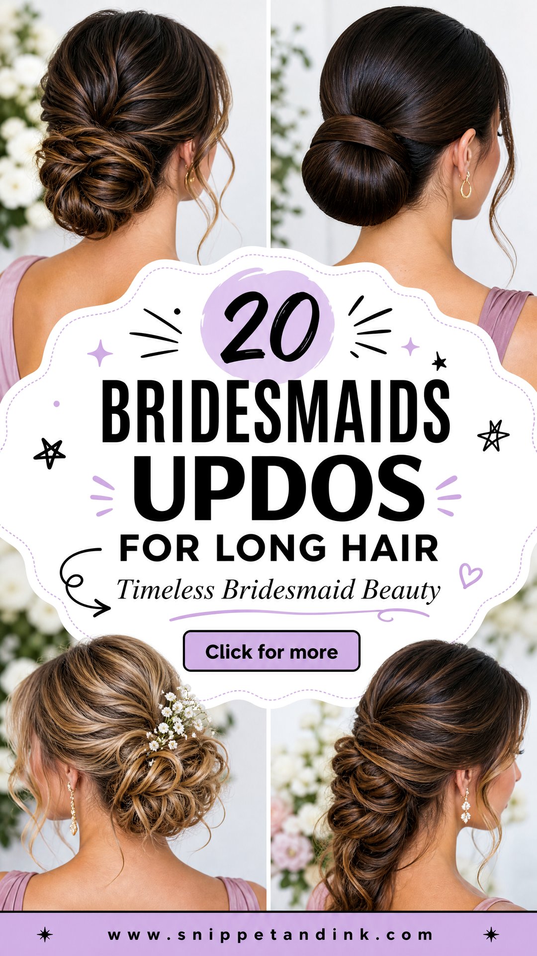 20 Bridesmaids Updos for Long Hair That Feel Timeless - 20 Bridesmaids Updos for Long Hair That Feel Timeless