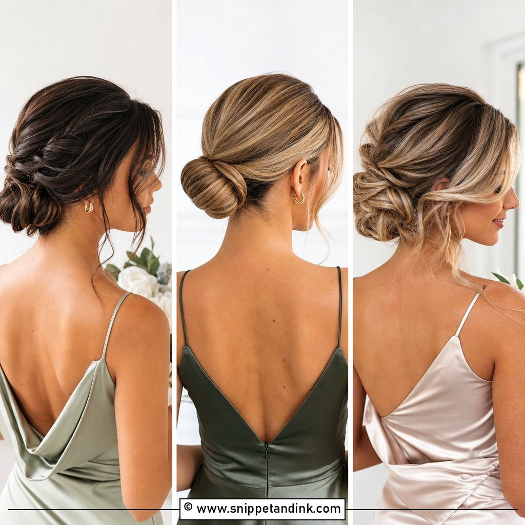 20 Bridesmaids Updos for Long Hair That Feel Timeless