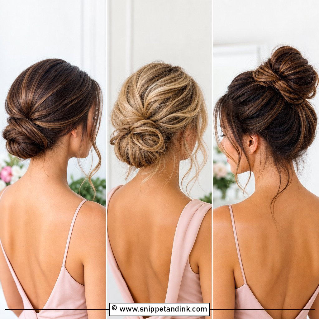 20 Bridesmaids Updos for Medium Hair That Look Elegant