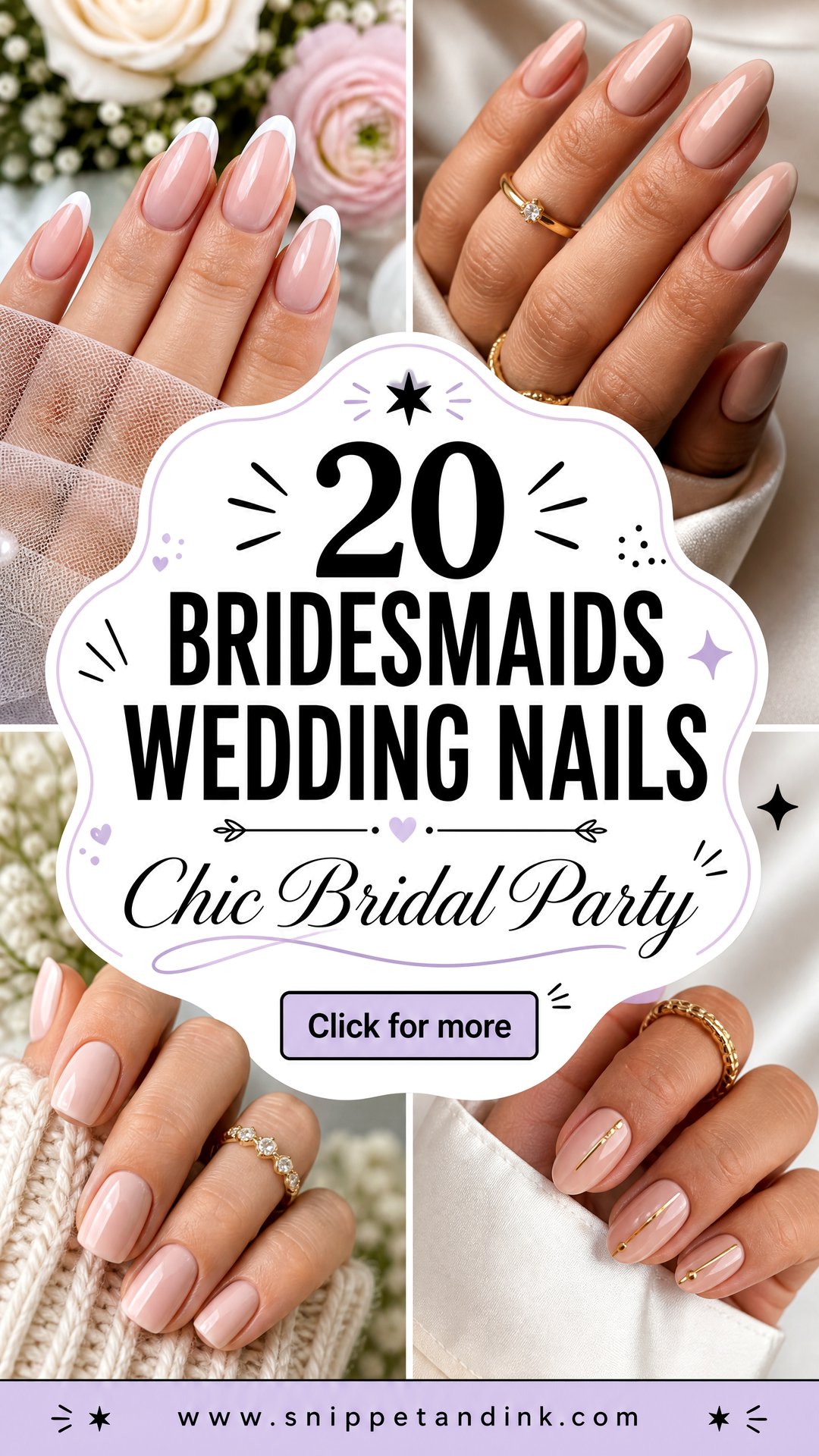 20 Bridesmaids Wedding Nails for a Chic Bridal Party - 20 Bridesmaids Wedding Nails for a Chic Bridal Party