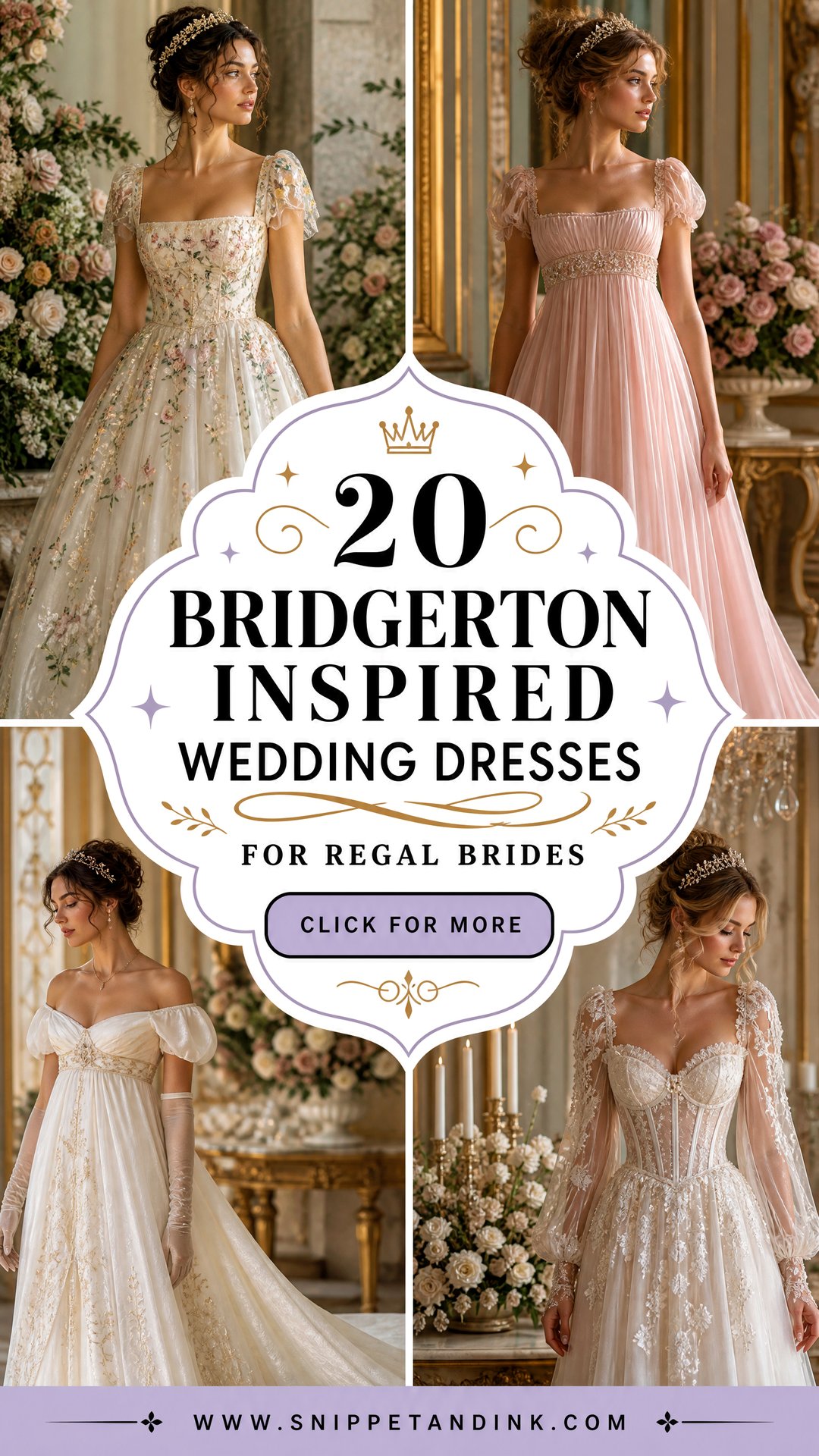 20 Bridgerton Inspired Wedding Dresses for Regal Brides - 20 Bridgerton Inspired Wedding Dresses for Regal Brides