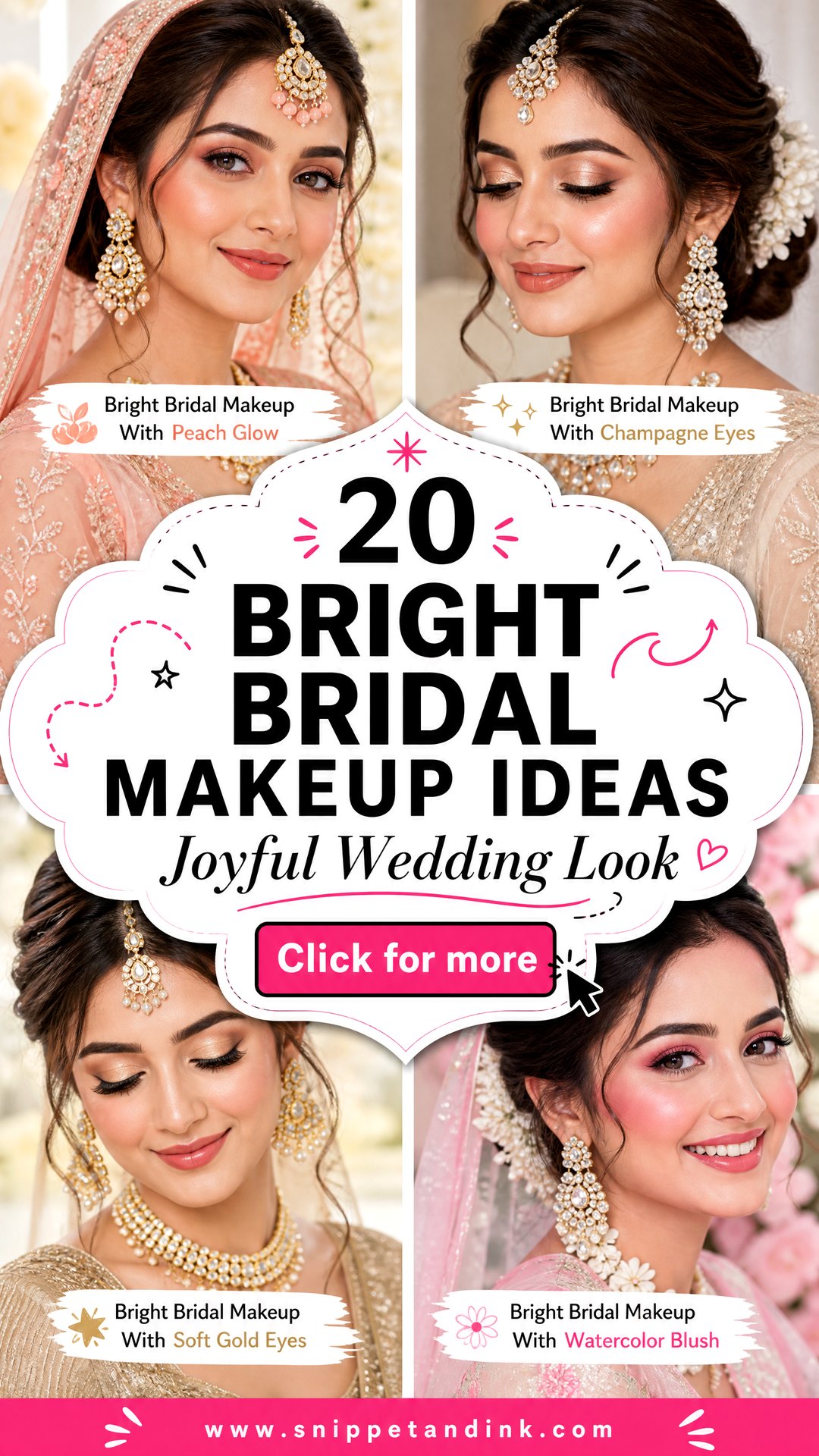 20 Bright Bridal Makeup Ideas for a Joyful Wedding Look - 20 Bright Bridal Makeup Ideas for a Joyful Wedding Look