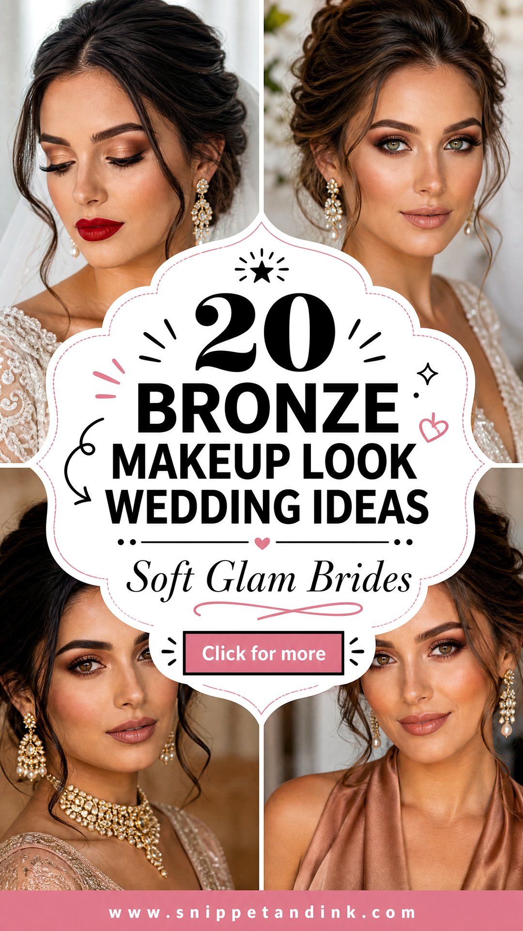 20 Bronze Makeup Look Wedding Ideas for Soft Glam Brides - 20 Bronze Makeup Look Wedding Ideas for Soft Glam Brides