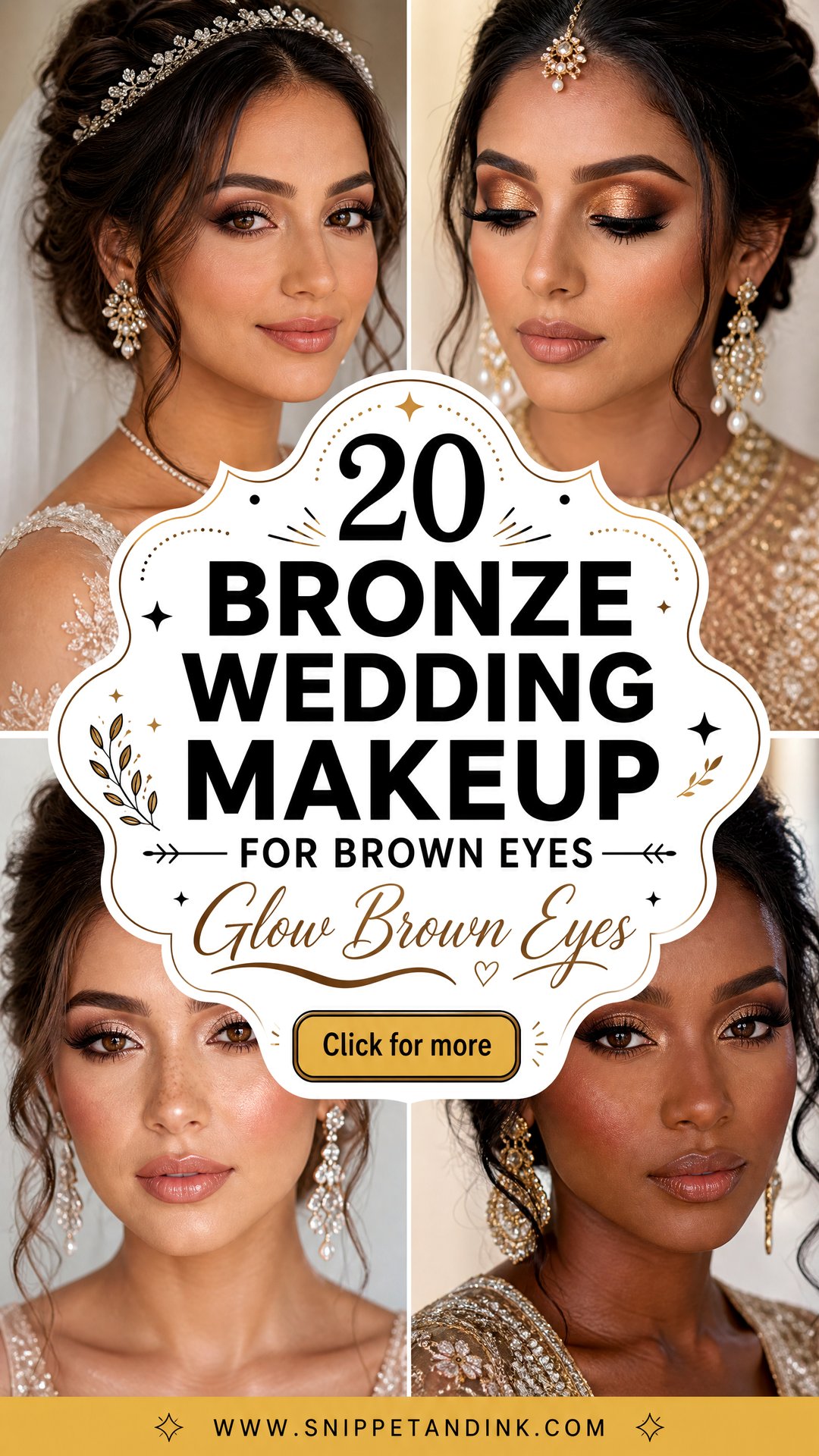 20 Bronze Wedding Makeup for Brown Eyes to Glow - 20 Bronze Wedding Makeup for Brown Eyes to Glow