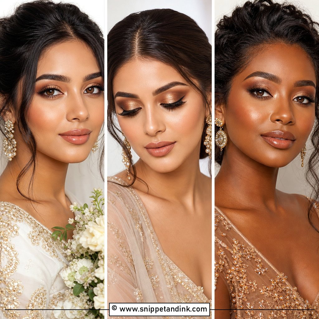 20 Bronze Wedding Makeup for Brown Eyes to Glow