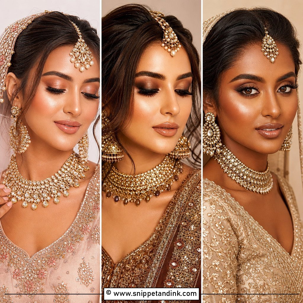 20 Bronzed Bridal Makeup Ideas for a Radiant Aisle Glow