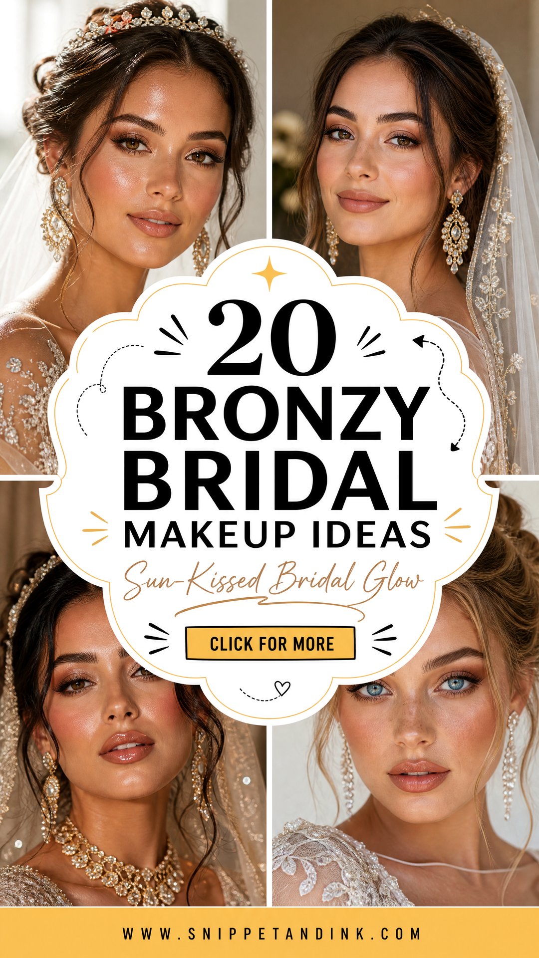 20 Bronzy Bridal Makeup Ideas for a Sun-Kissed Glow - 20 Bronzy Bridal Makeup Ideas for a Sun-Kissed Glow