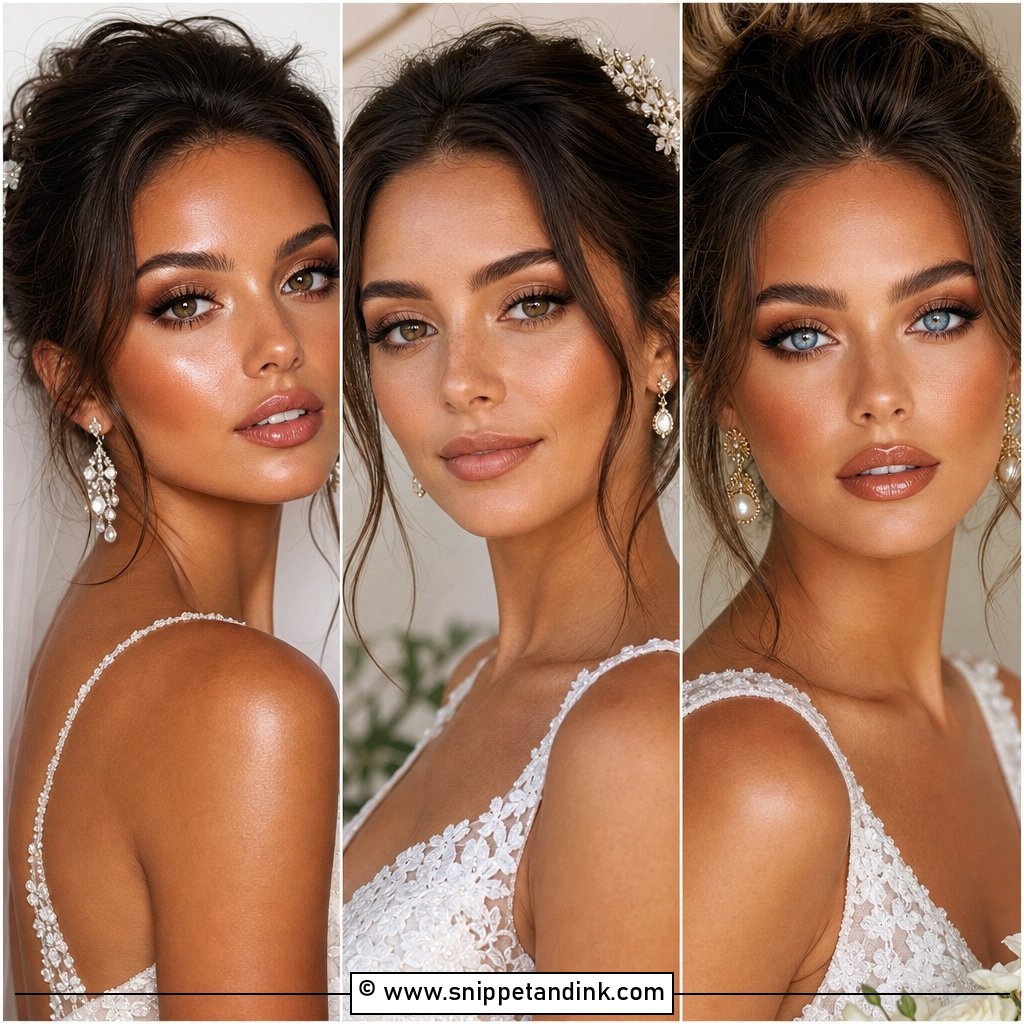 20 Bronzy Bridal Makeup Ideas for a Sun-Kissed Glow