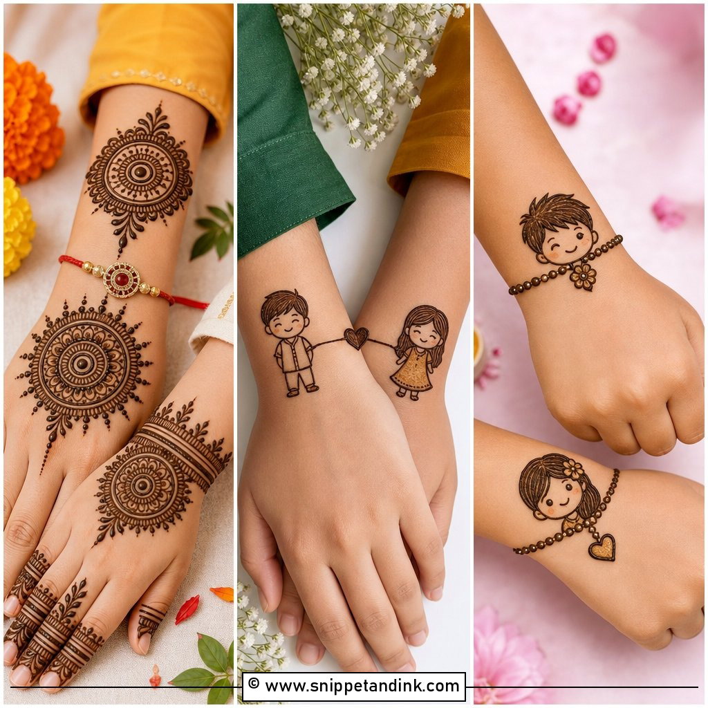 20 Brother Sister Mehndi Design Ideas for Wedding Moments