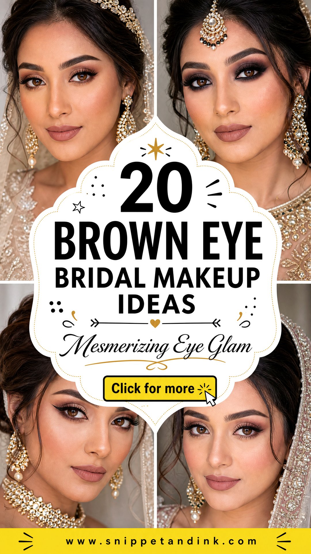 20 Brown Eye Bridal Makeup Ideas for a Mesmerizing Look - 20 Brown Eye Bridal Makeup Ideas for a Mesmerizing Look