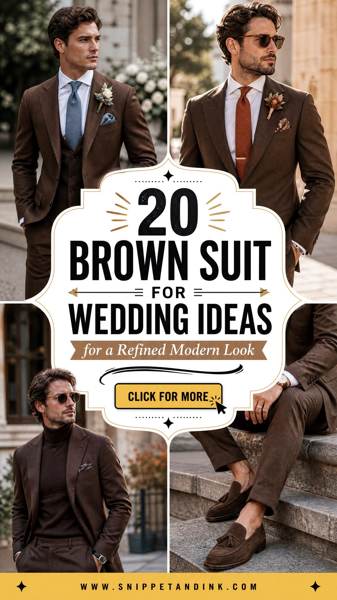 20 Brown Suit for Wedding Ideas for a Refined Modern Look - 20 Brown Suit for Wedding Ideas for a Refined Modern Look