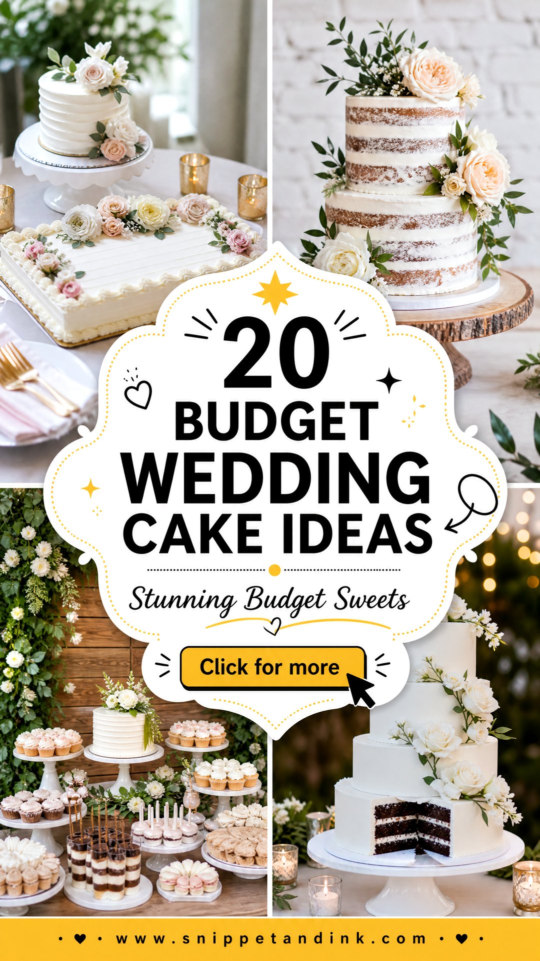 20 Budget Wedding Cake Ideas That Still Look Stunning - 20 Budget Wedding Cake Ideas That Still Look Stunning