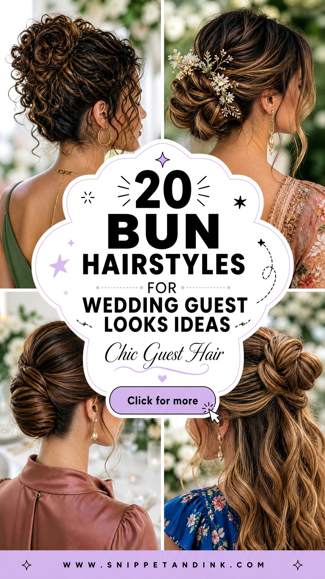 20 Bun Hairstyles for Wedding Guest Looks That Last - 20 Bun Hairstyles for Wedding Guest Looks That Last