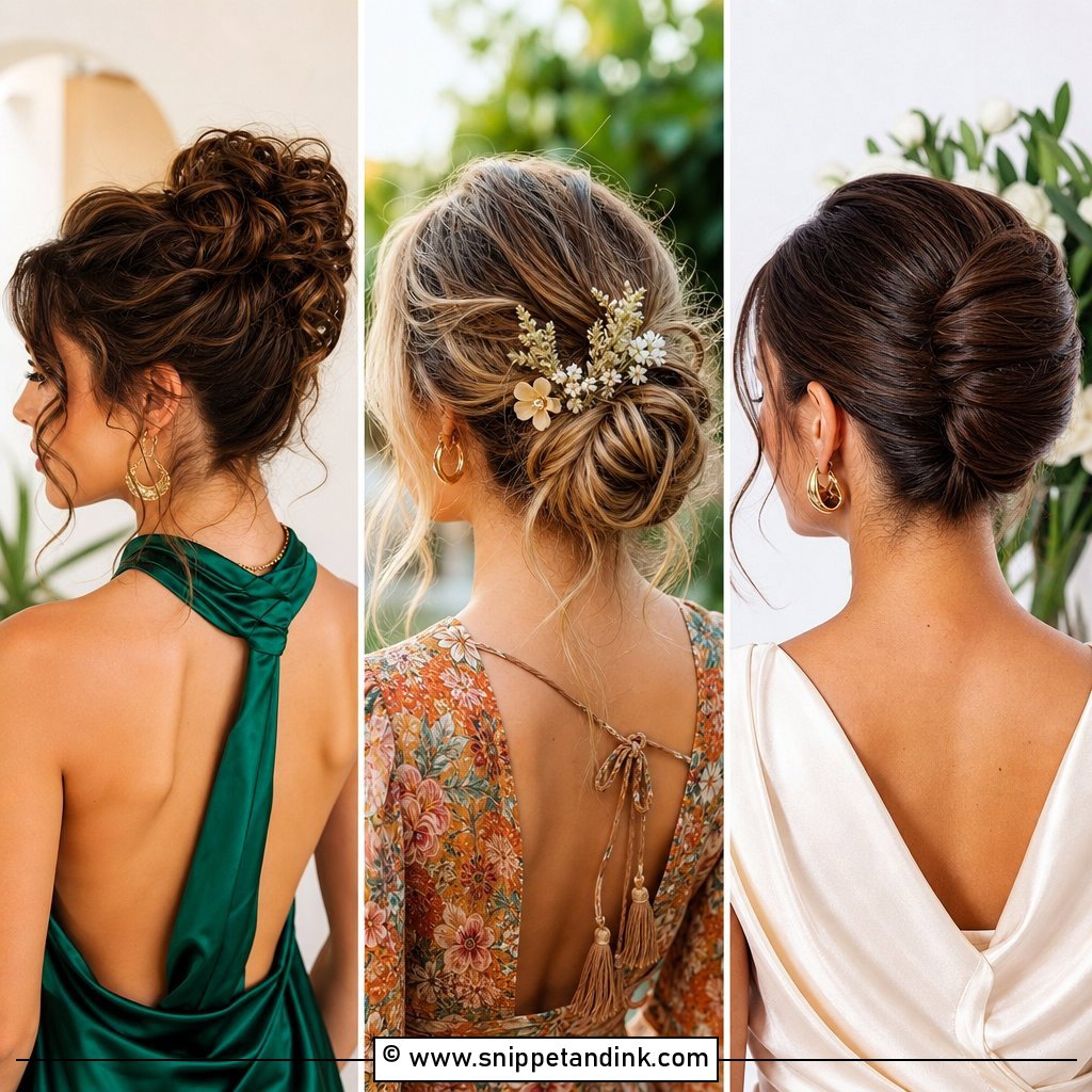 20 Bun Hairstyles for Wedding Guest Looks That Last
