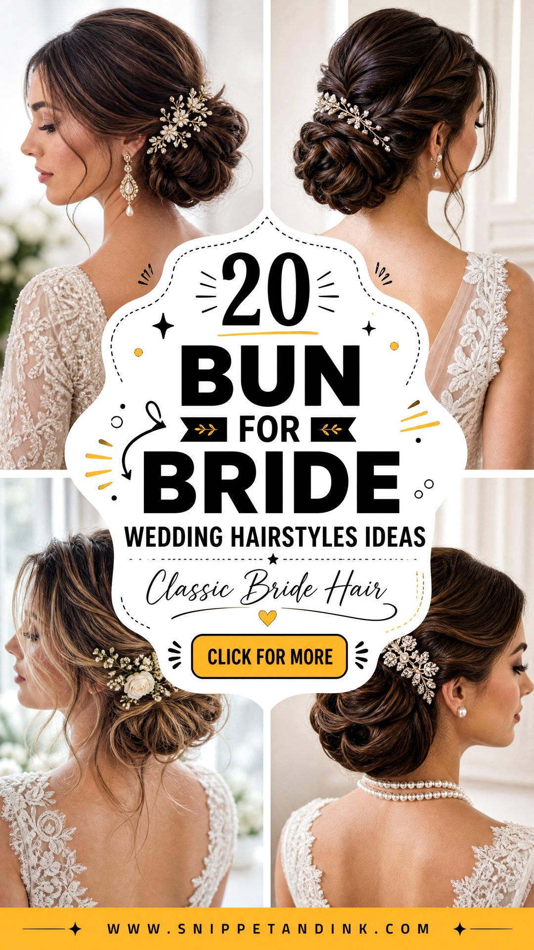 20 Bun for Bride Wedding Hairstyles for a Classic Look - 20 Bun for Bride Wedding Hairstyles for a Classic Look