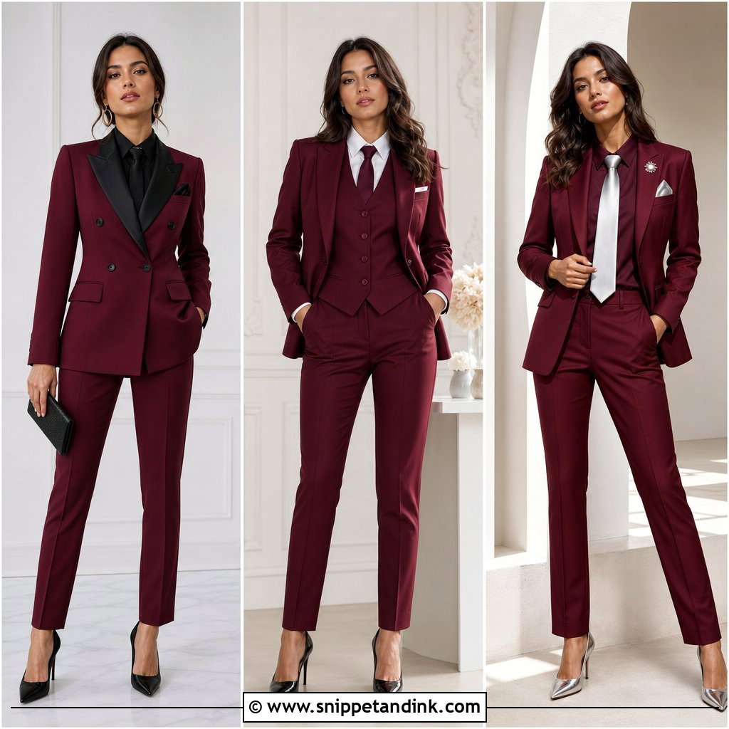 20 Burgundy Tuxedo Wedding Ideas: Bold Style for Modern Grooms