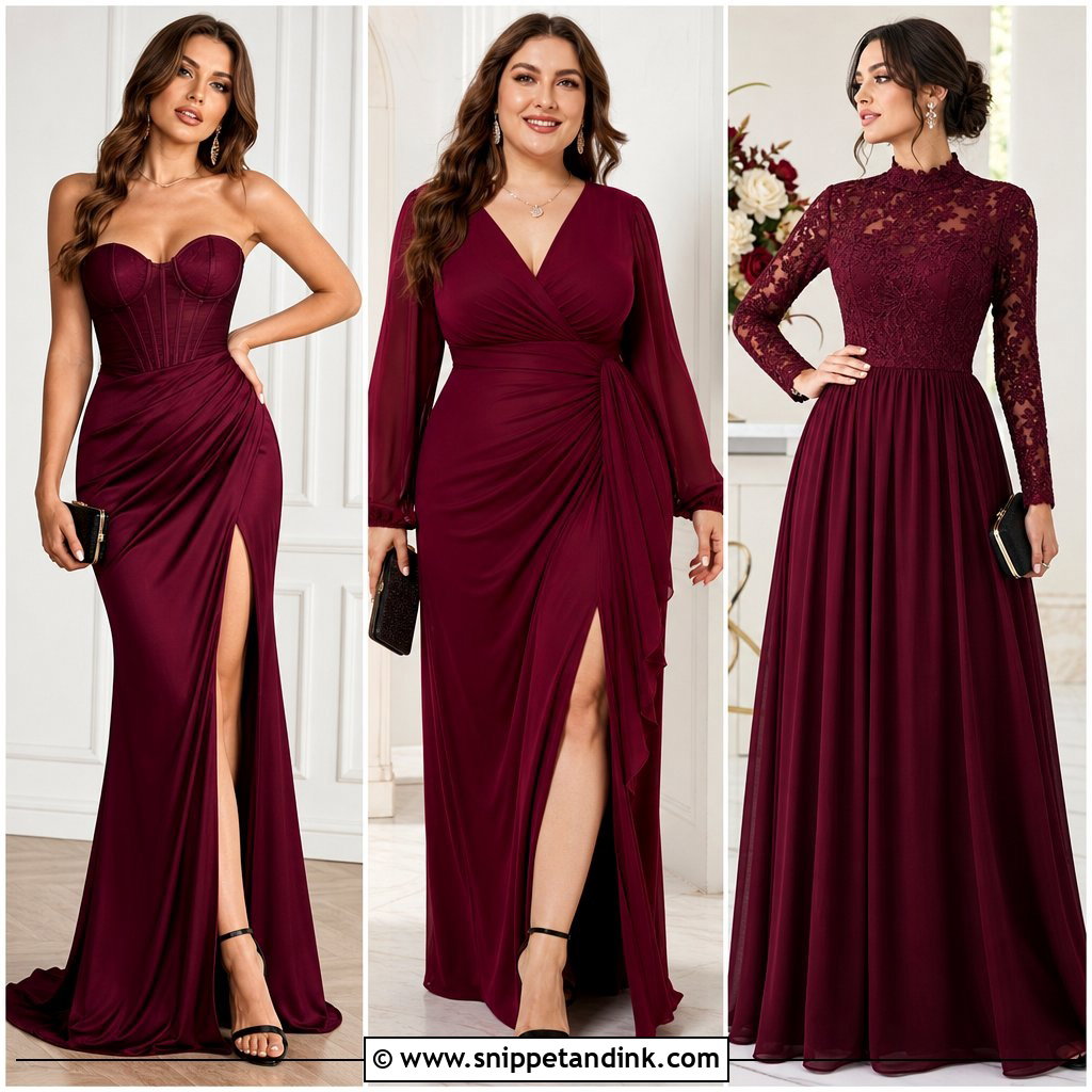 20 Burgundy Wedding Gown Ideas for a Rich Romantic Look