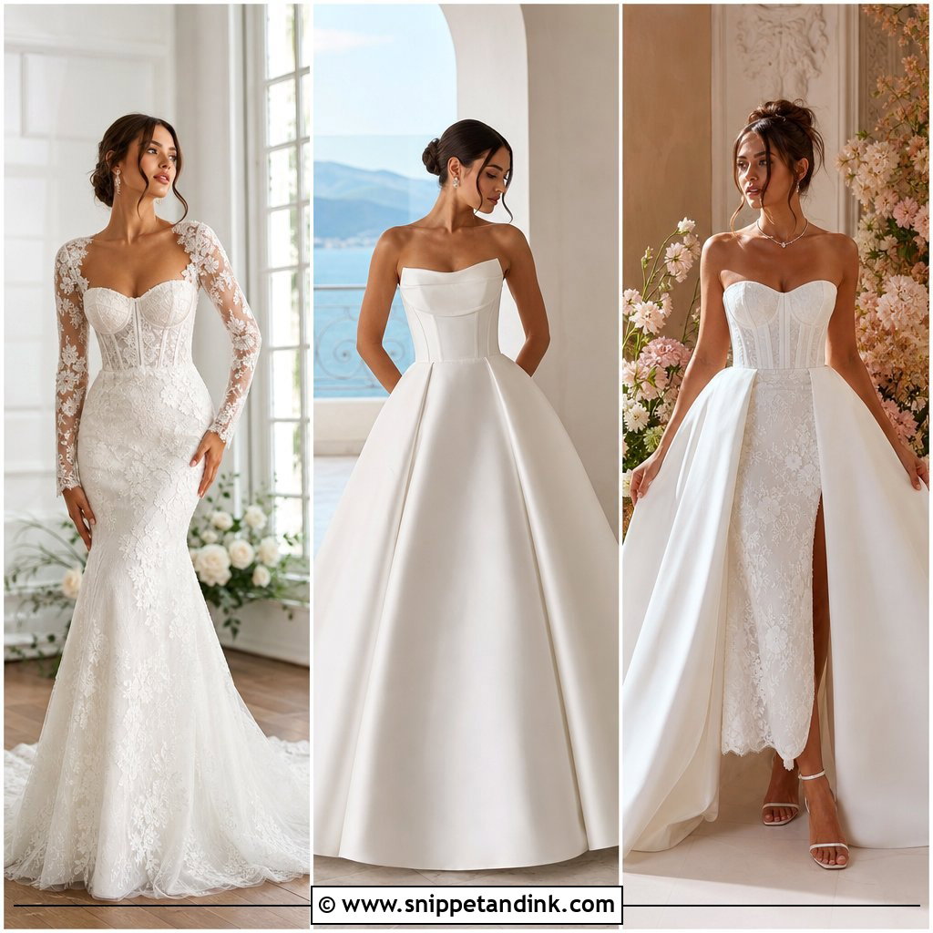 20 Bustier Wedding Dress Ideas for a Striking Bridal Look
