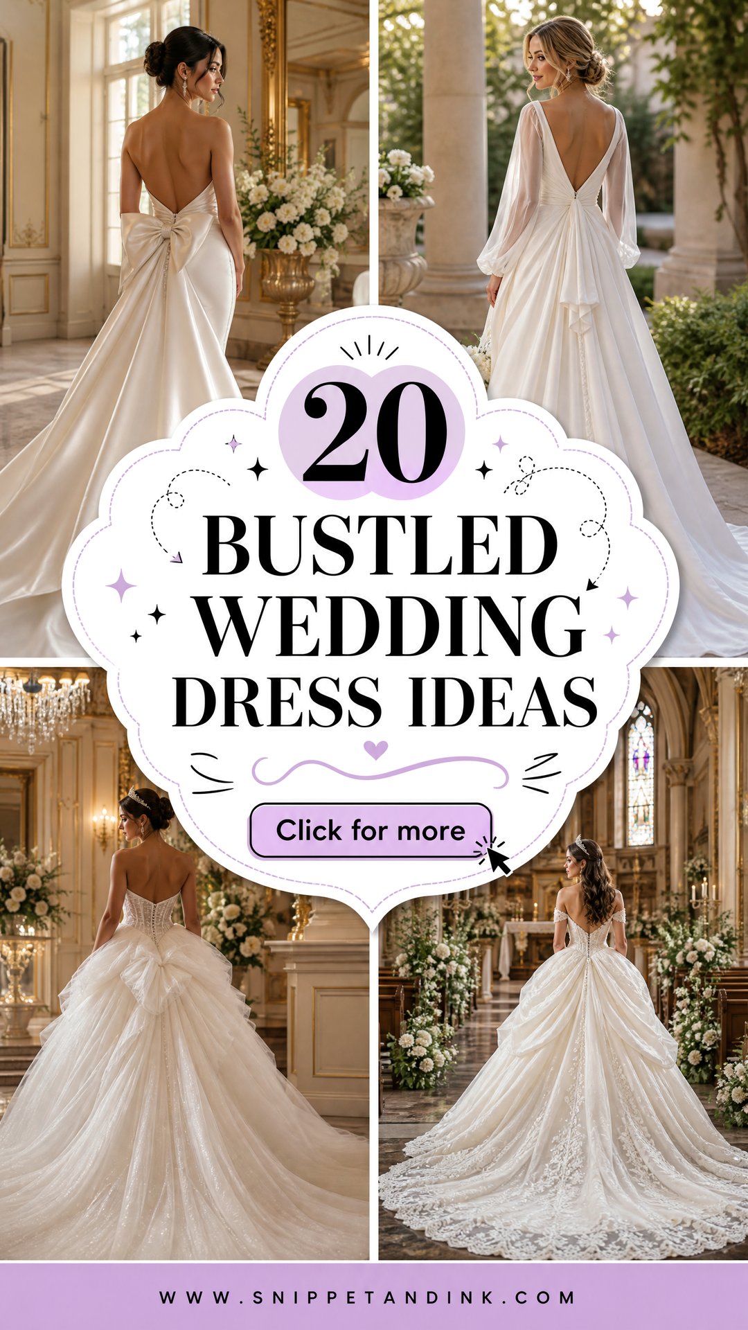 20 Bustled Wedding Dress Ideas Elegant Looks Brides Love - 20 Bustled Wedding Dress Ideas: Elegant Looks Brides Love
