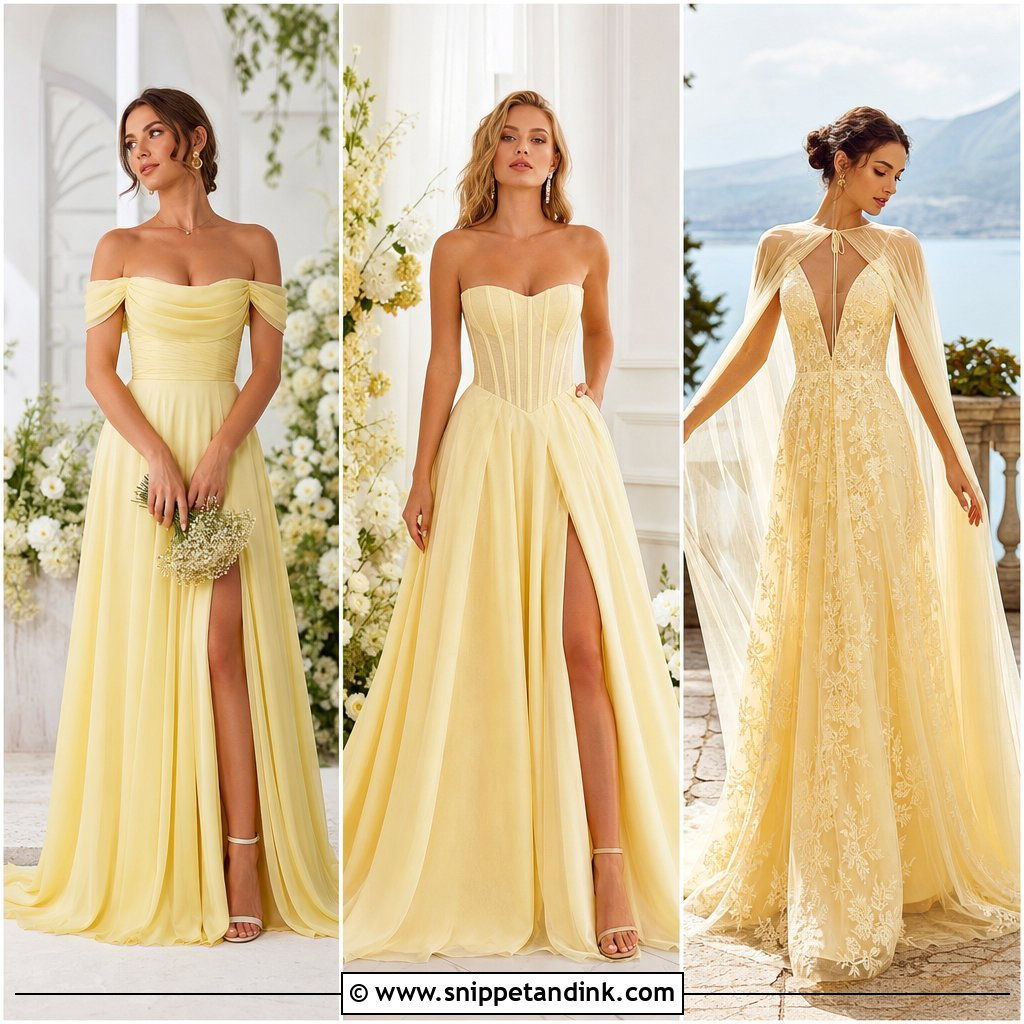 20 Butter Yellow Wedding Dress Ideas: Fresh Looks for Spring