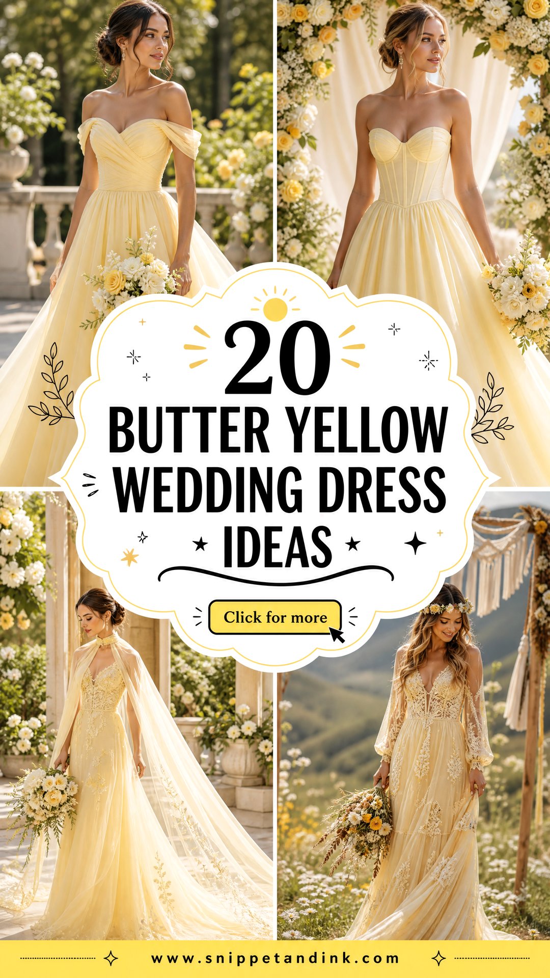 20 Butter Yellow Wedding Dress Ideas Fresh Looks for Spring - 20 Butter Yellow Wedding Dress Ideas: Fresh Looks for Spring