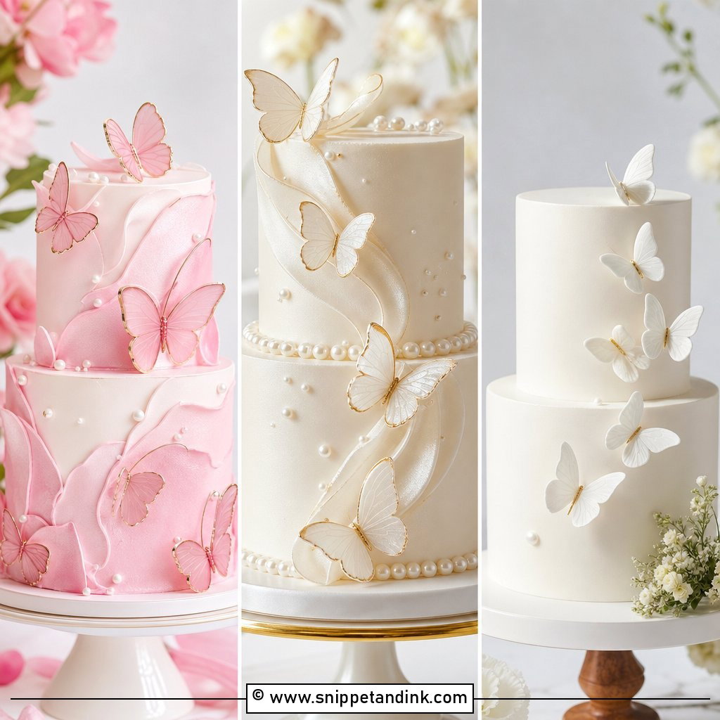 20 Butterfly Cake Ideas for Wedding Elegance