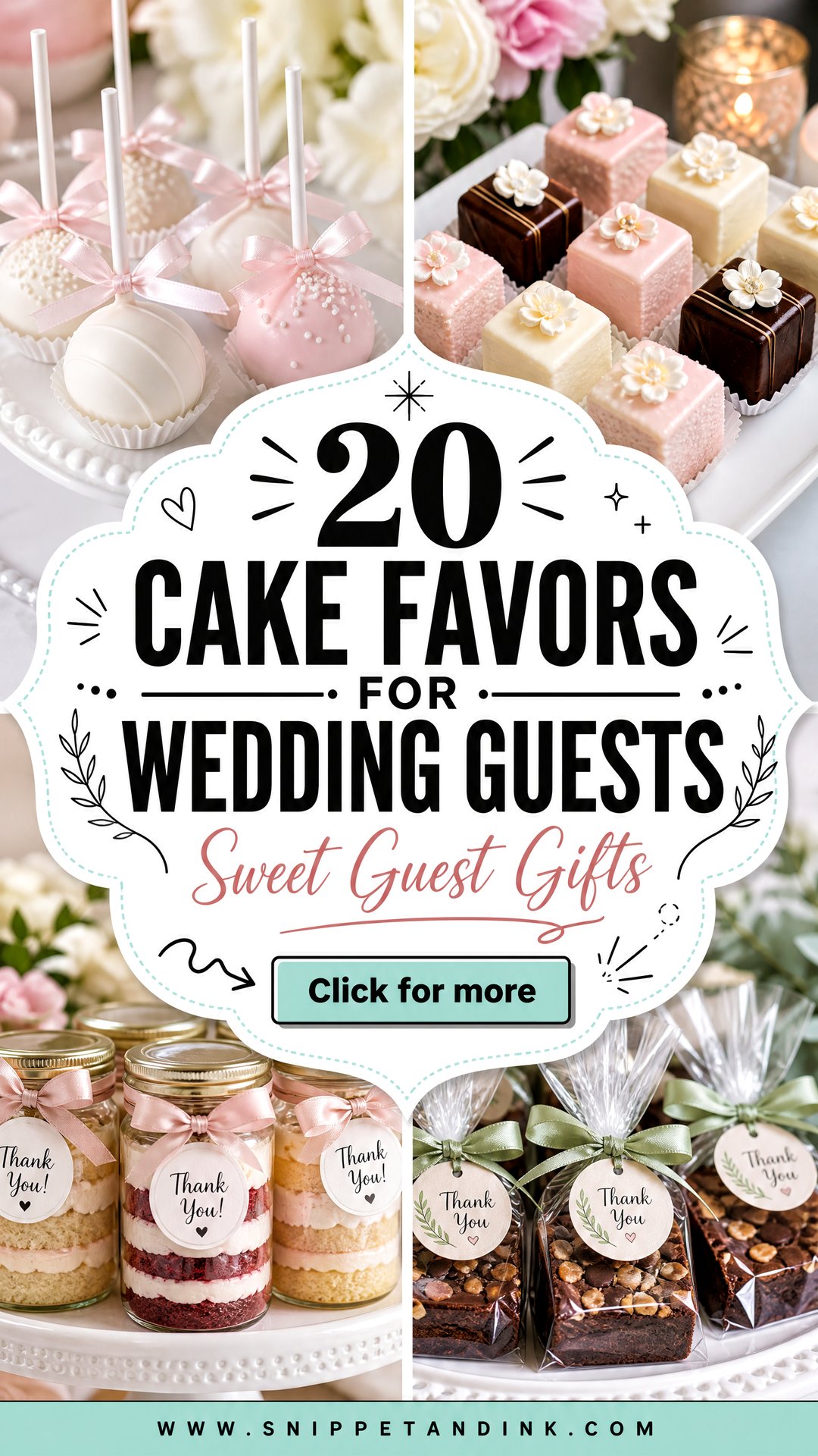 20 Cake Favors for Wedding Guests Theyll Truly Love - 20 Cake Favors for Wedding Guests They’ll Truly Love