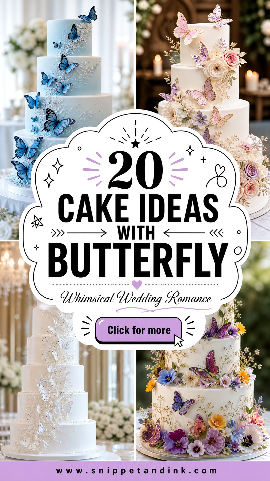 20 Cake Ideas with Butterfly for Wedding Whimsy and Romance - 20 Cake Ideas with Butterfly for Wedding Whimsy and Romance