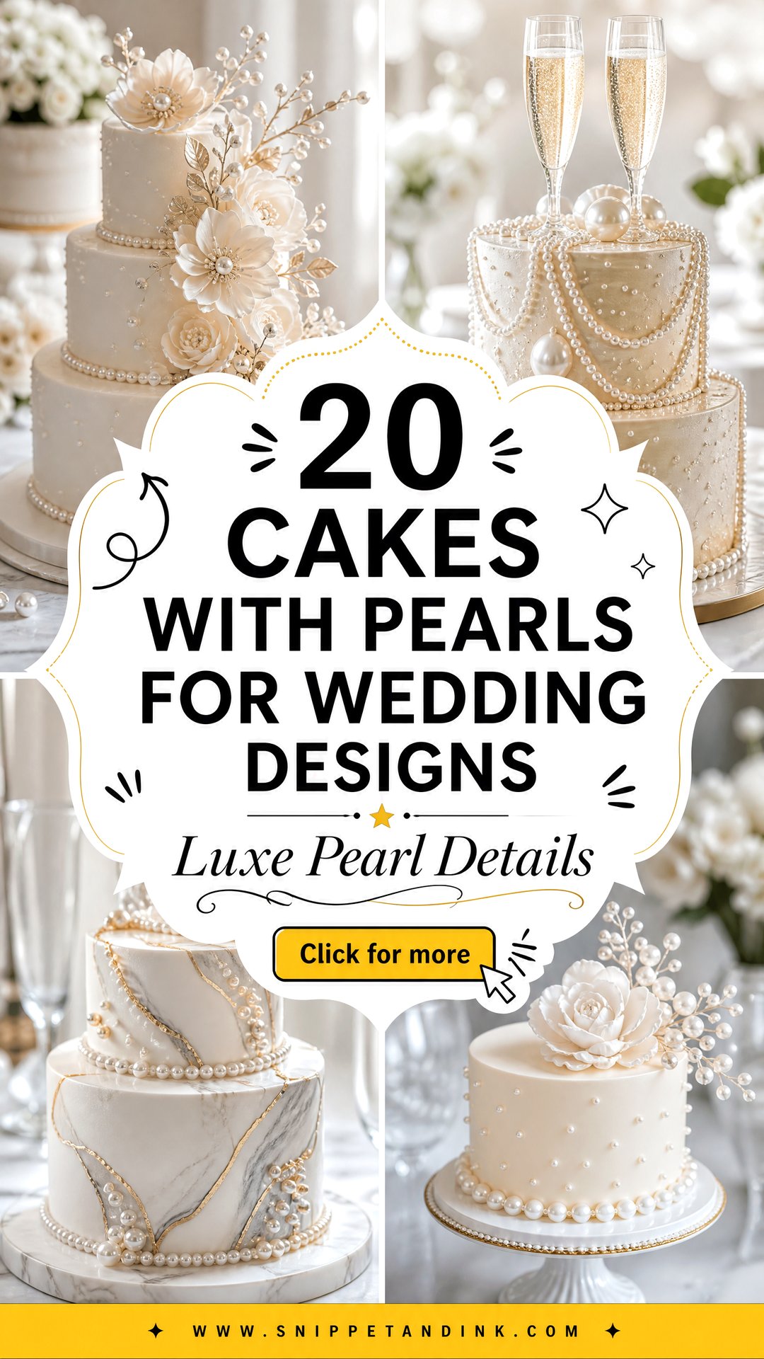 20 Cakes with Pearls for Wedding Designs That Feel Luxe - 20 Cakes with Pearls for Wedding Designs That Feel Luxe
