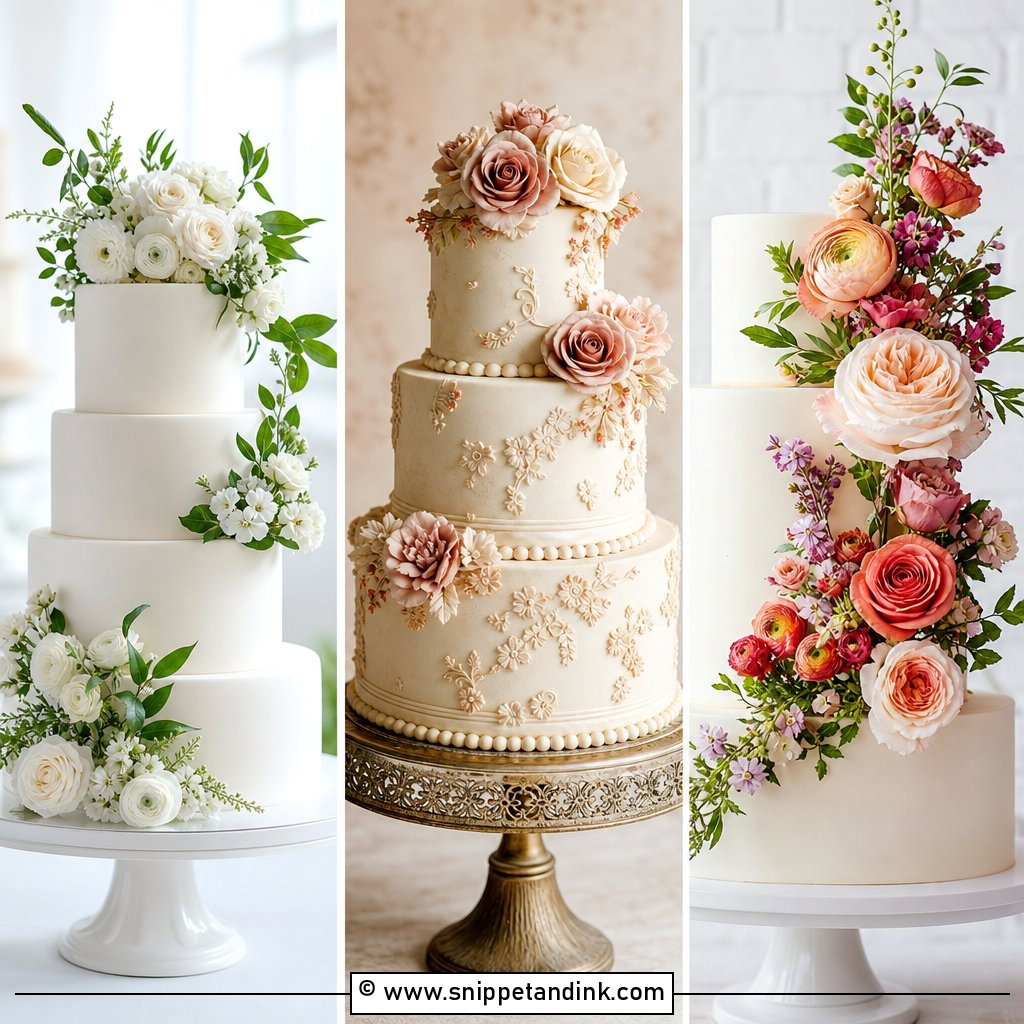20 Cakes with Pictures for Wedding Memories Made Sweet