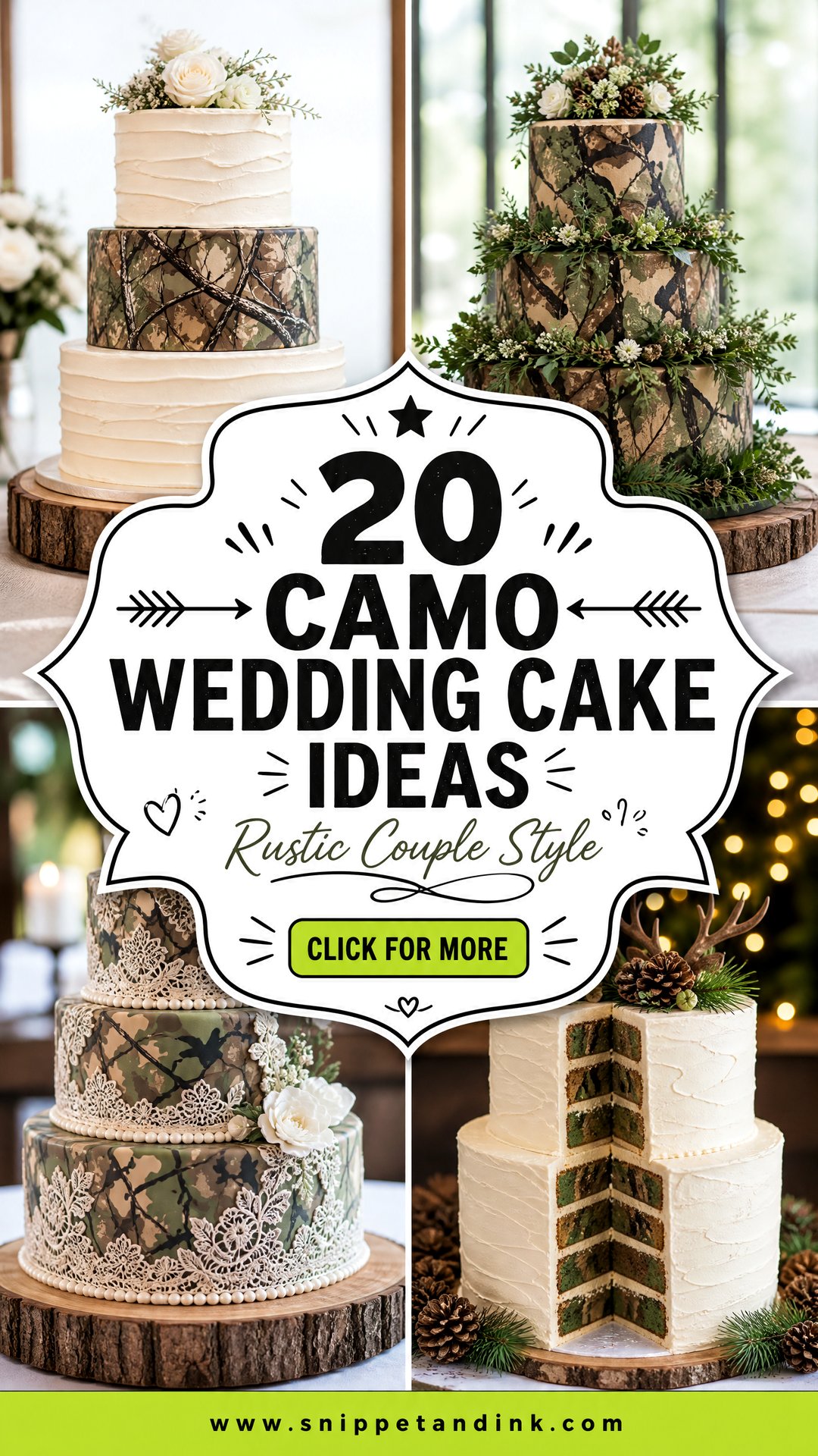 20 Camo Wedding Cake Ideas for Rustic Couples With Style - 20 Camo Wedding Cake Ideas for Rustic Couples With Style