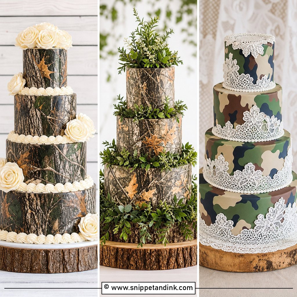 20 Camo Wedding Cake Ideas for Rustic Couples With Style