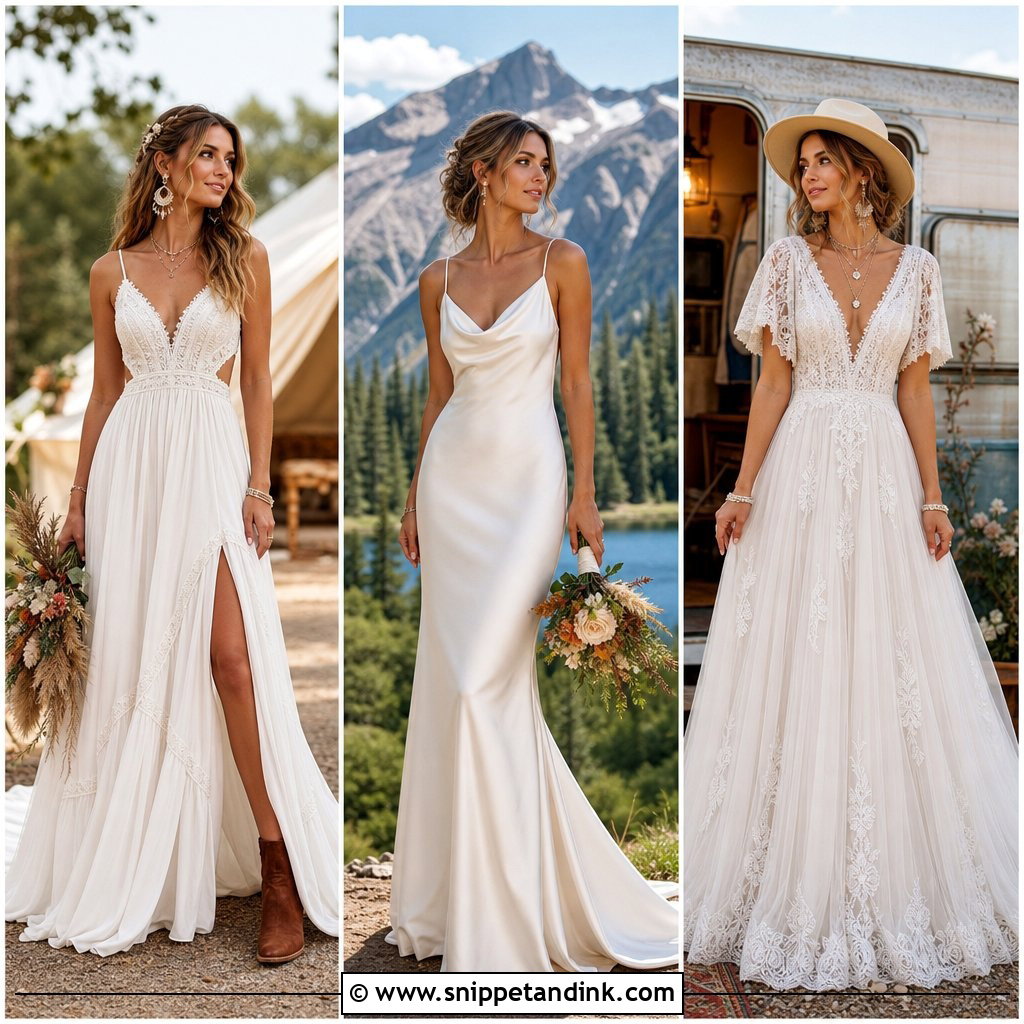 20 Camp Wedding Dress Ideas: Rustic Looks for Outdoor Brides